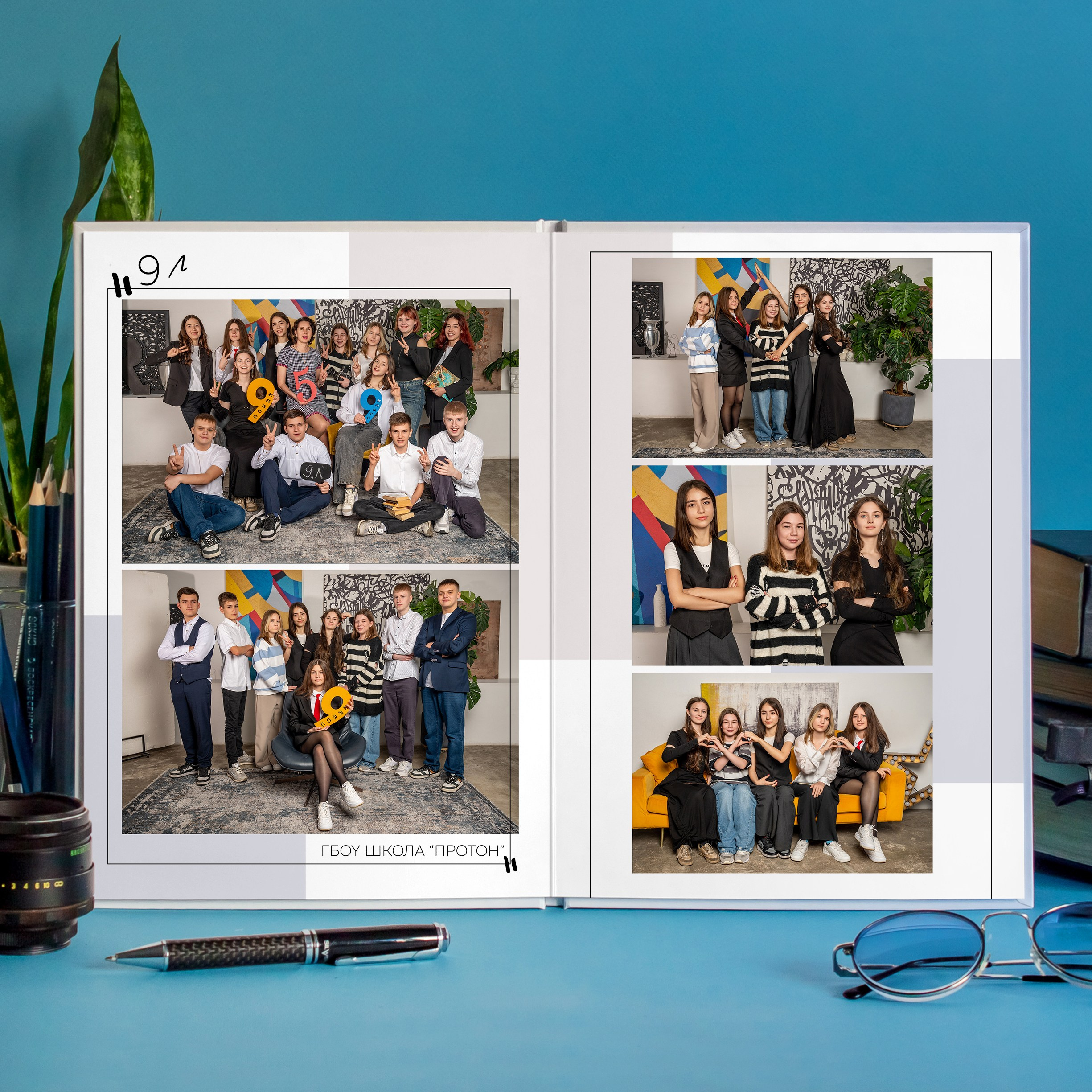 Альбом 21 на 30 см для выпускных классов «Шик». Семейный и детский фотограф в детских садах и школах