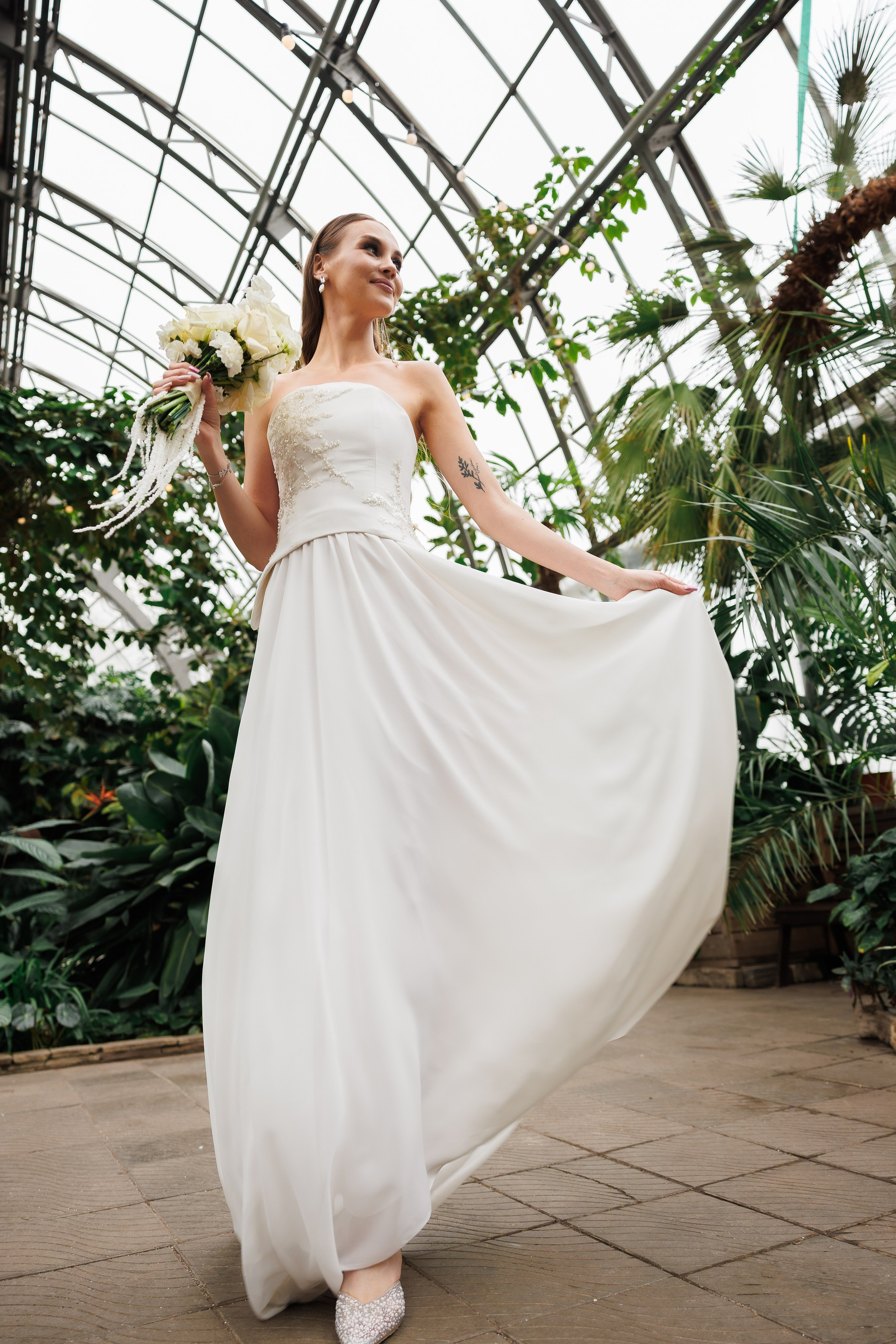 Свадебная прогулка в оранжерее. Питер. Свадебный и семейный фотограф в Москве Красинская Мария