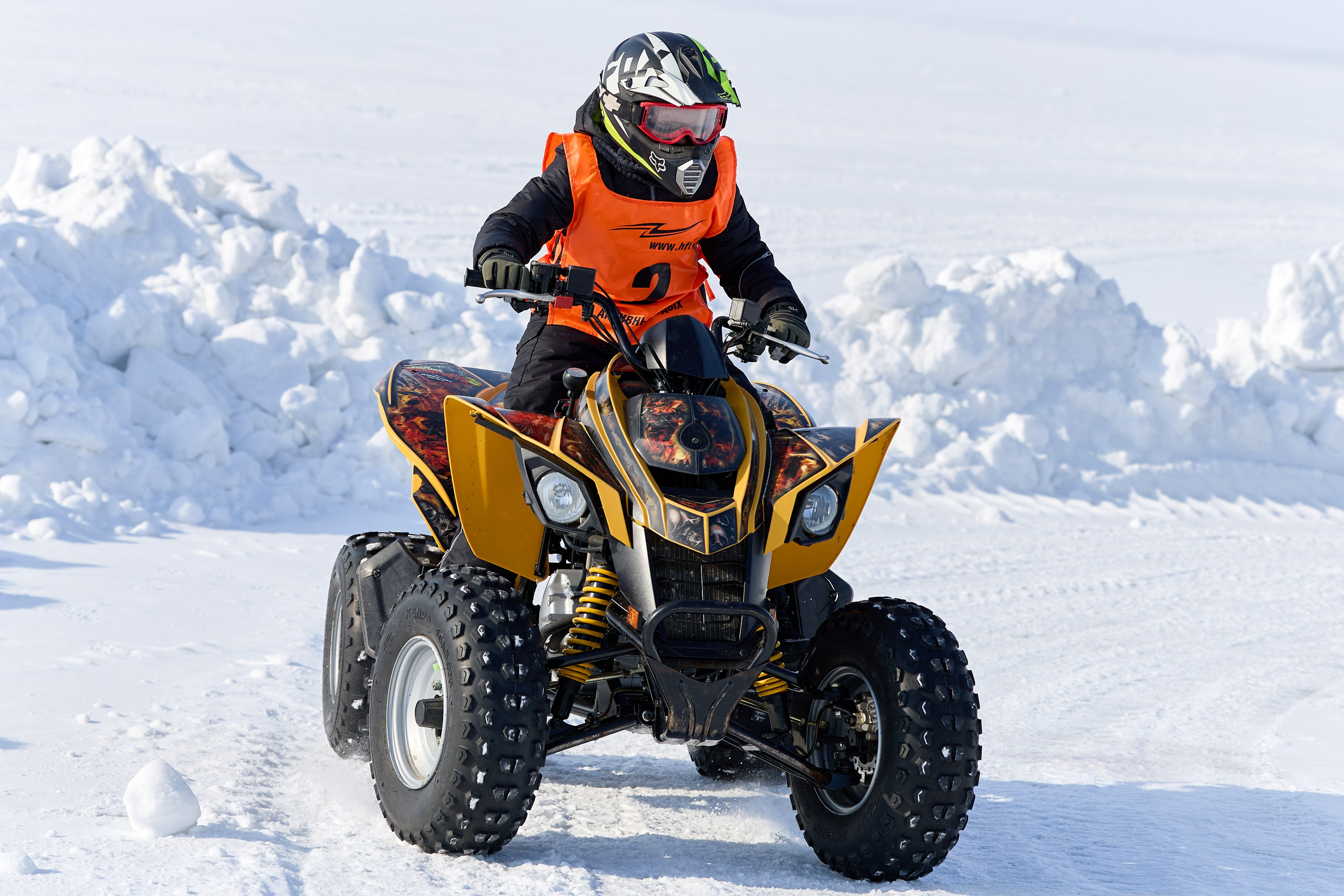 Топим Лёд — 2026. Соревнования на квадроциклах. Фотограф в Новосибирске Алена Скокова