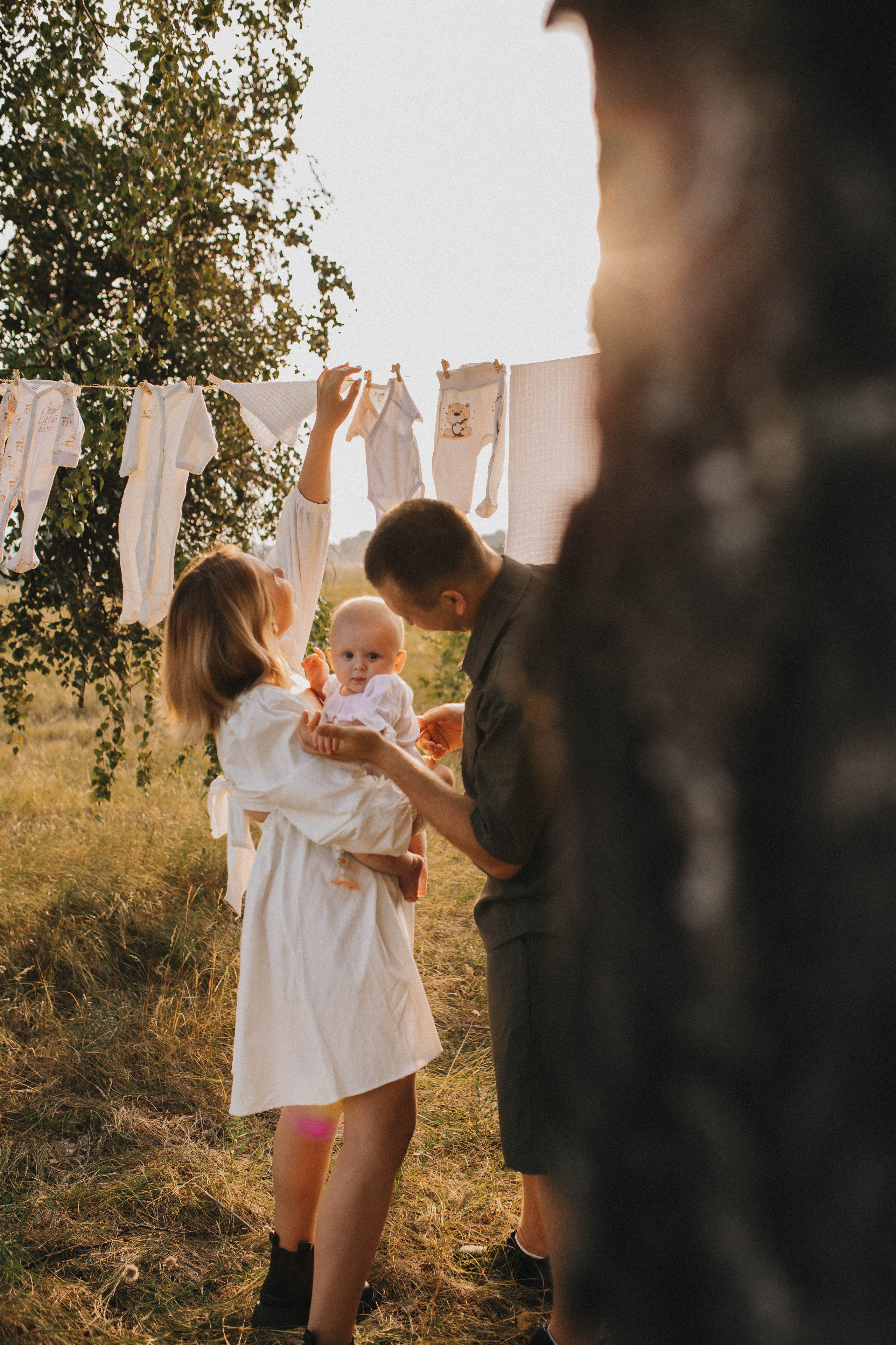 Семейный вечер в деревне. Свадебный фотограф Новосибирск
