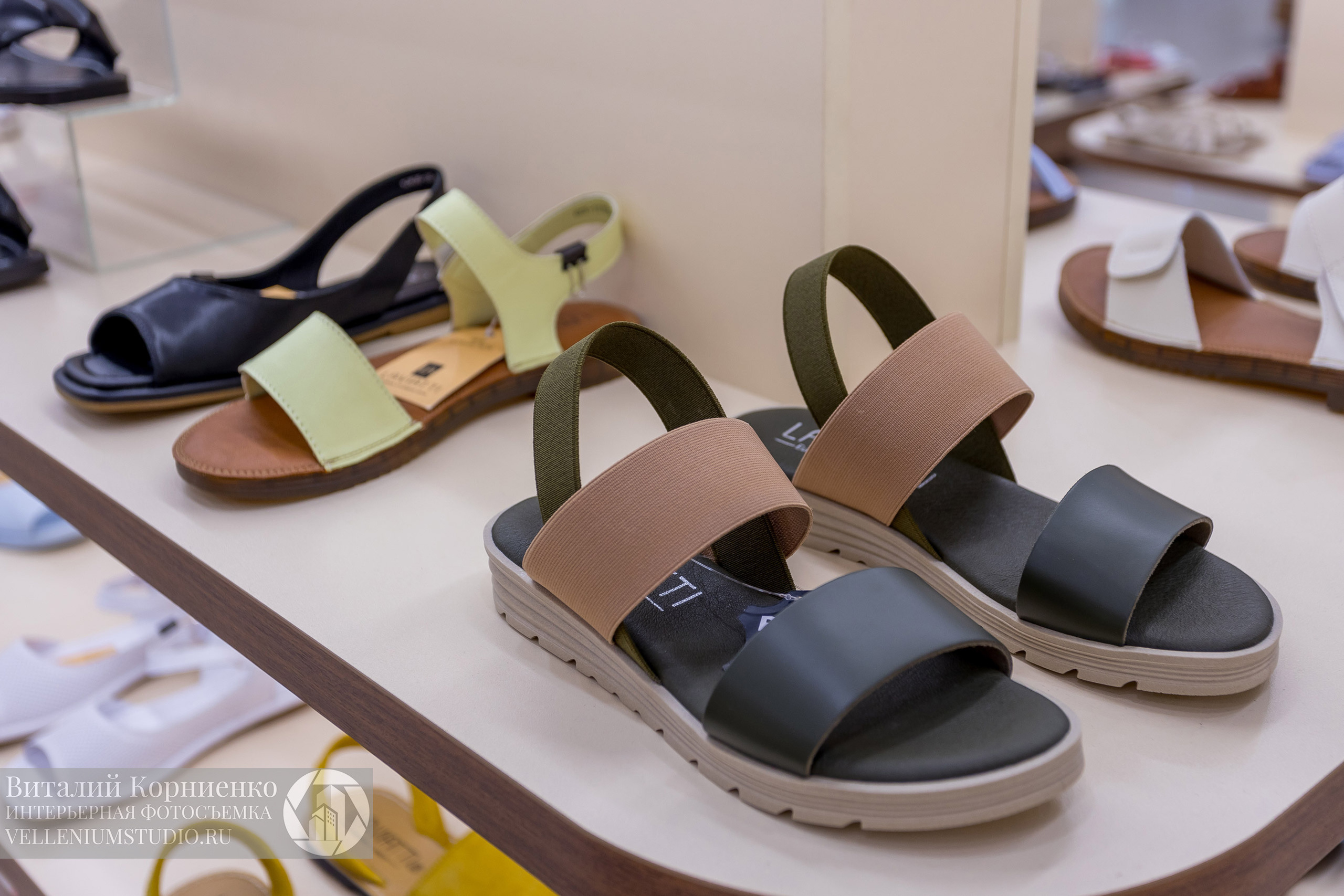 Фотосъемка обувного магазина Laviatti. Интерьерный фотограф Краснодар: профессионально по доступным ценам