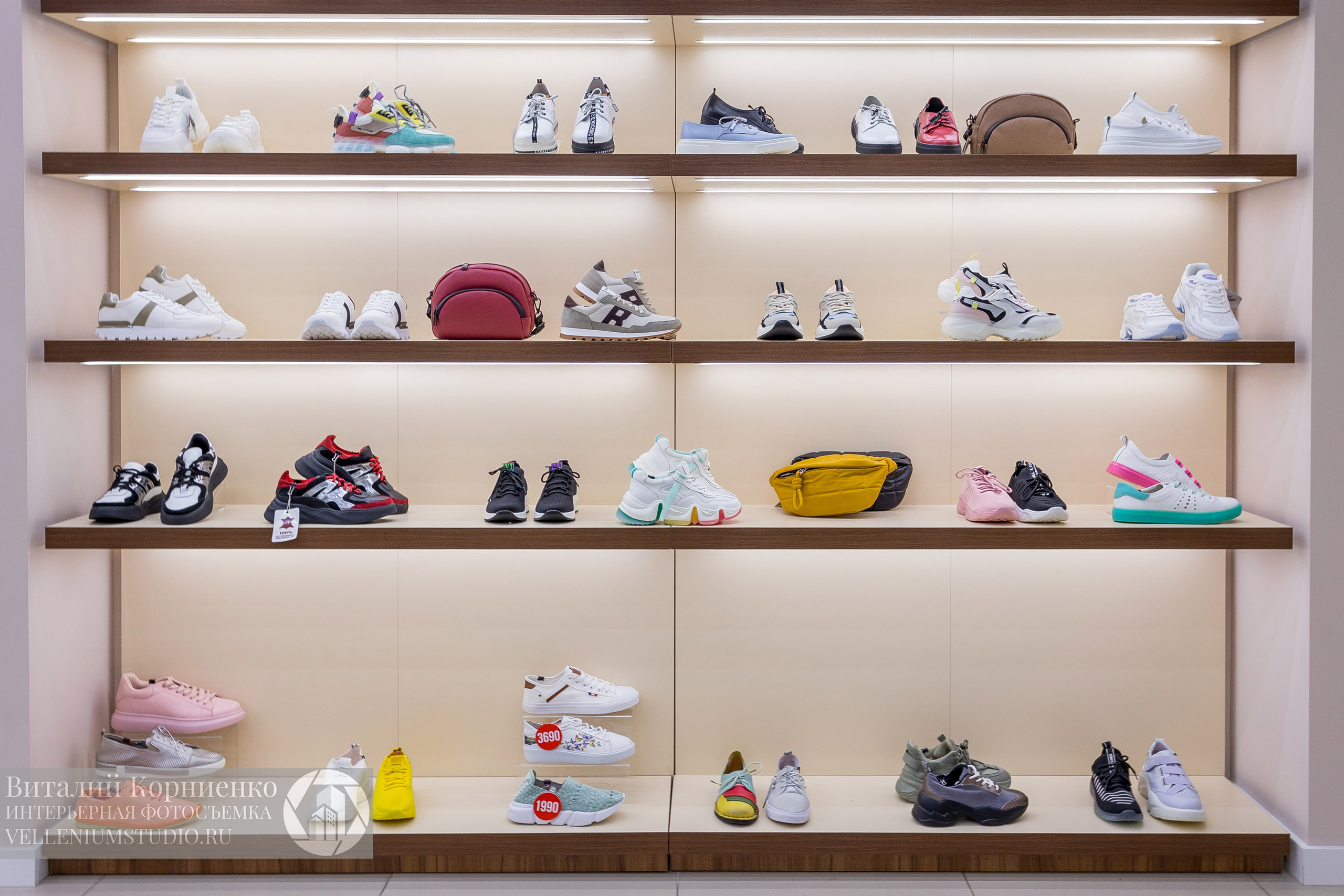Фотосъемка обувного магазина Laviatti. Интерьерный фотограф Краснодар: профессионально по доступным ценам