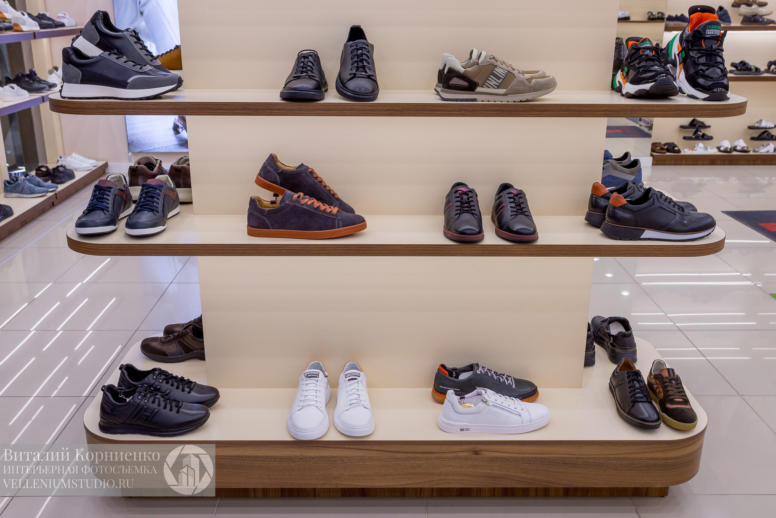 Фотосъемка обувного магазина Laviatti. Интерьерный фотограф Краснодар: профессионально по доступным ценам