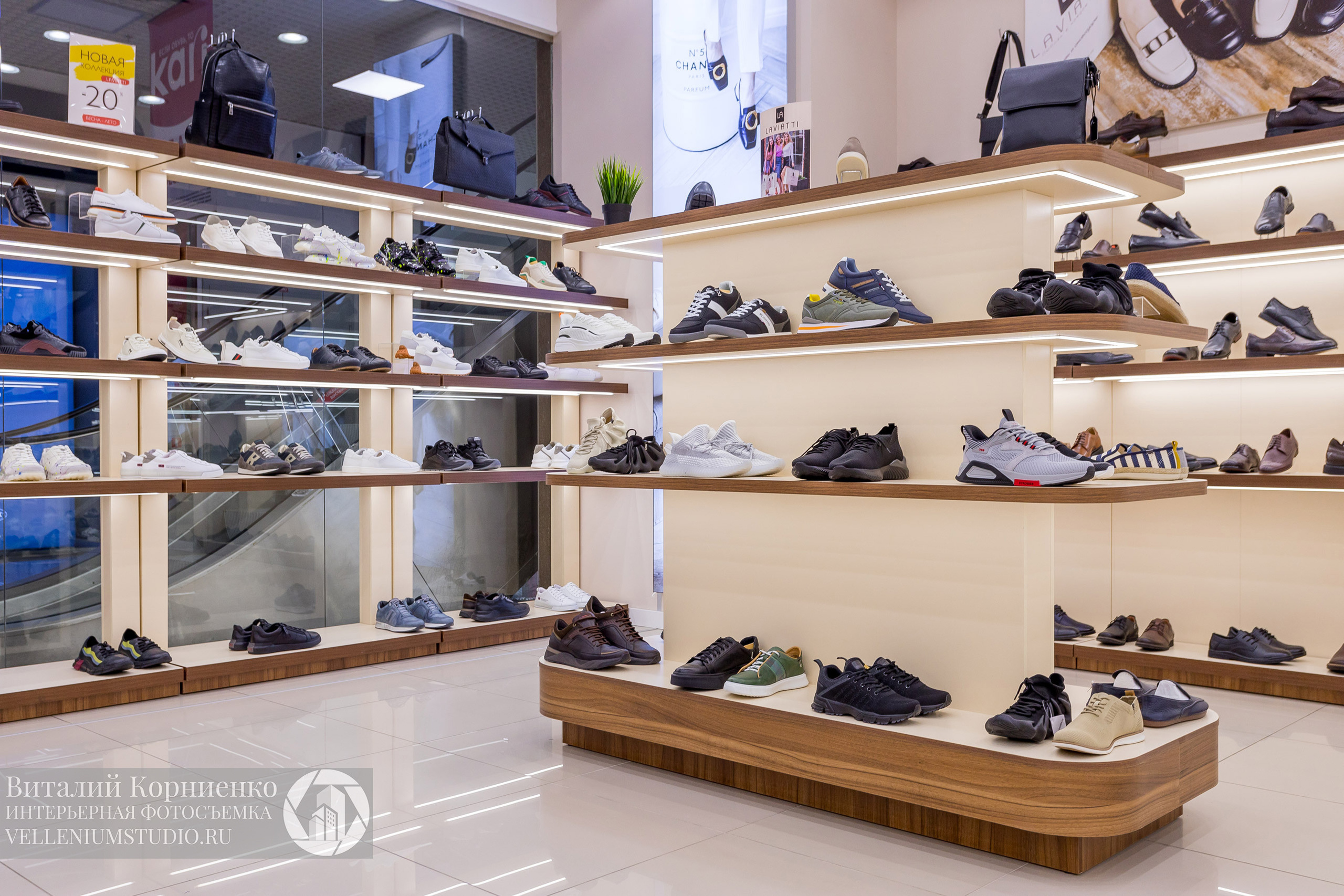 Фотосъемка обувного магазина Laviatti. Интерьерный фотограф Краснодар: профессионально по доступным ценам