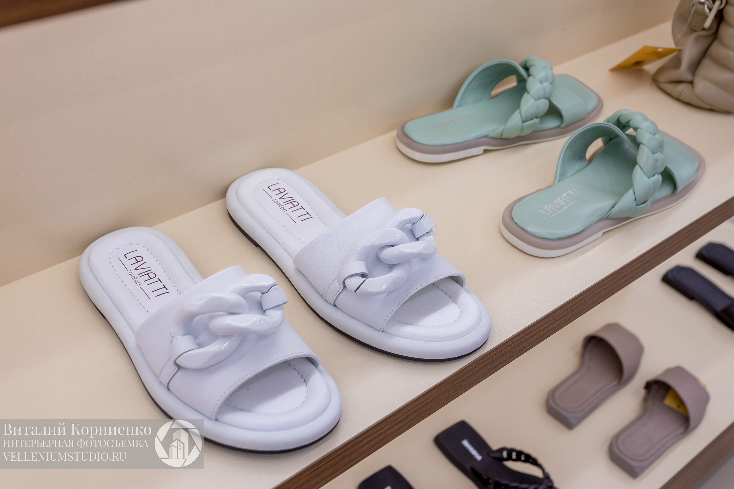 Фотосъемка обувного магазина Laviatti. Интерьерный фотограф Краснодар: профессионально по доступным ценам