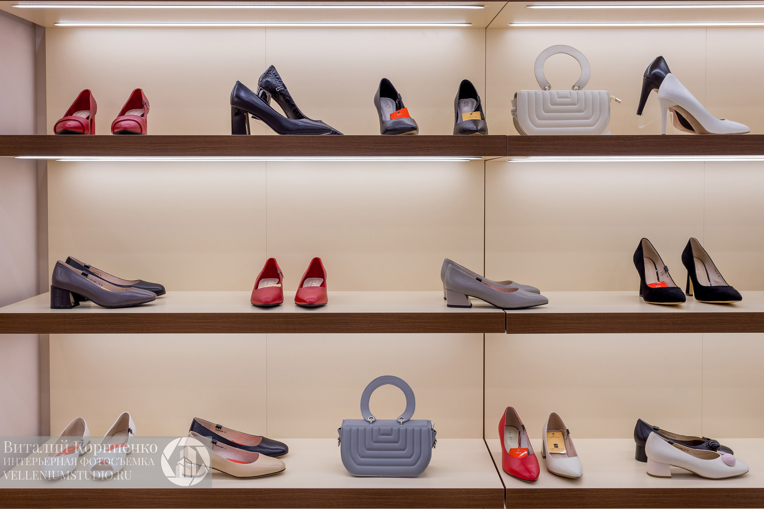 Фотосъемка обувного магазина Laviatti. Интерьерный фотограф Краснодар: профессионально по доступным ценам