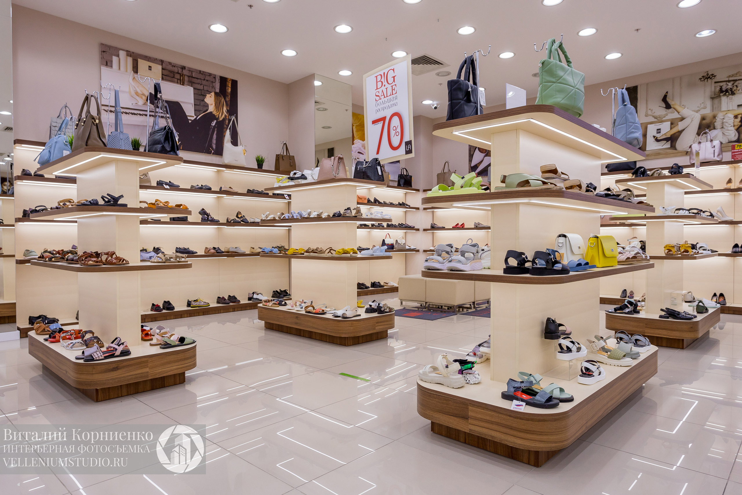 Фотосъемка обувного магазина Laviatti. Интерьерный фотограф Краснодар: профессионально по доступным ценам