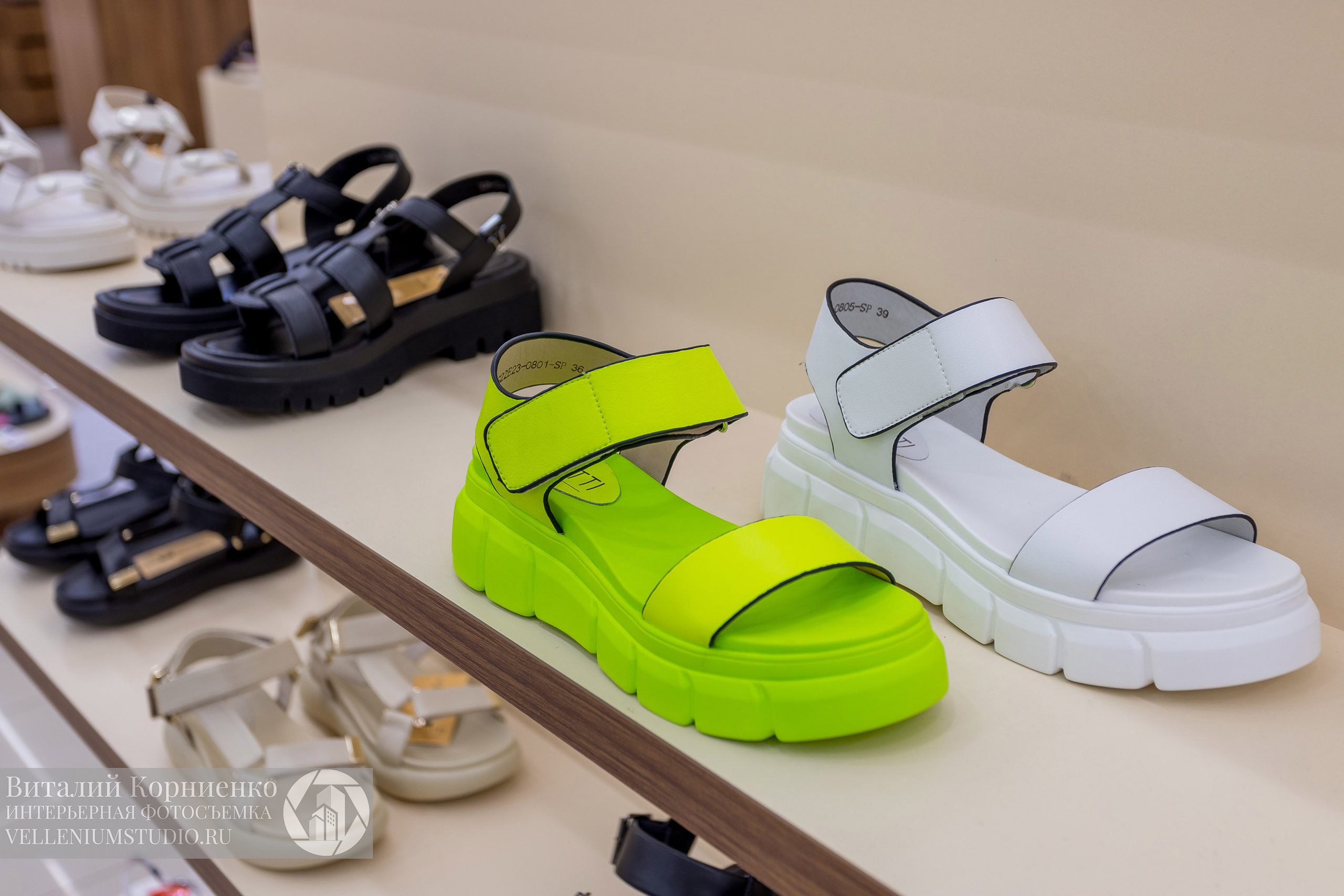Фотосъемка обувного магазина Laviatti. Интерьерный фотограф Краснодар: профессионально по доступным ценам