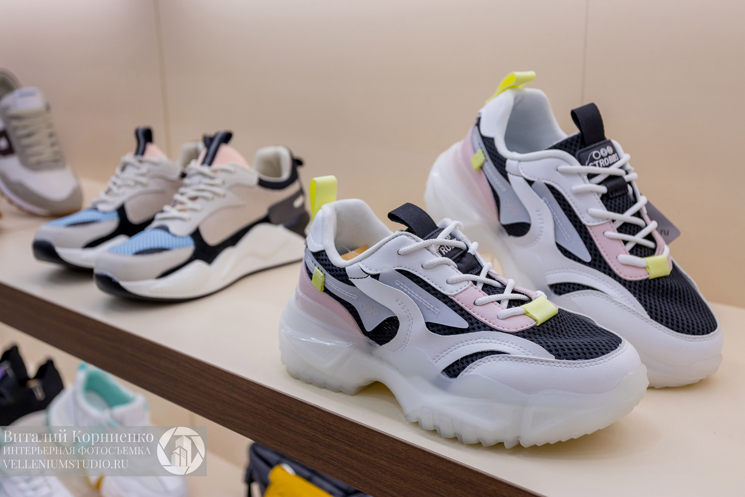 Фотосъемка обувного магазина Laviatti. Интерьерный фотограф Краснодар: профессионально по доступным ценам