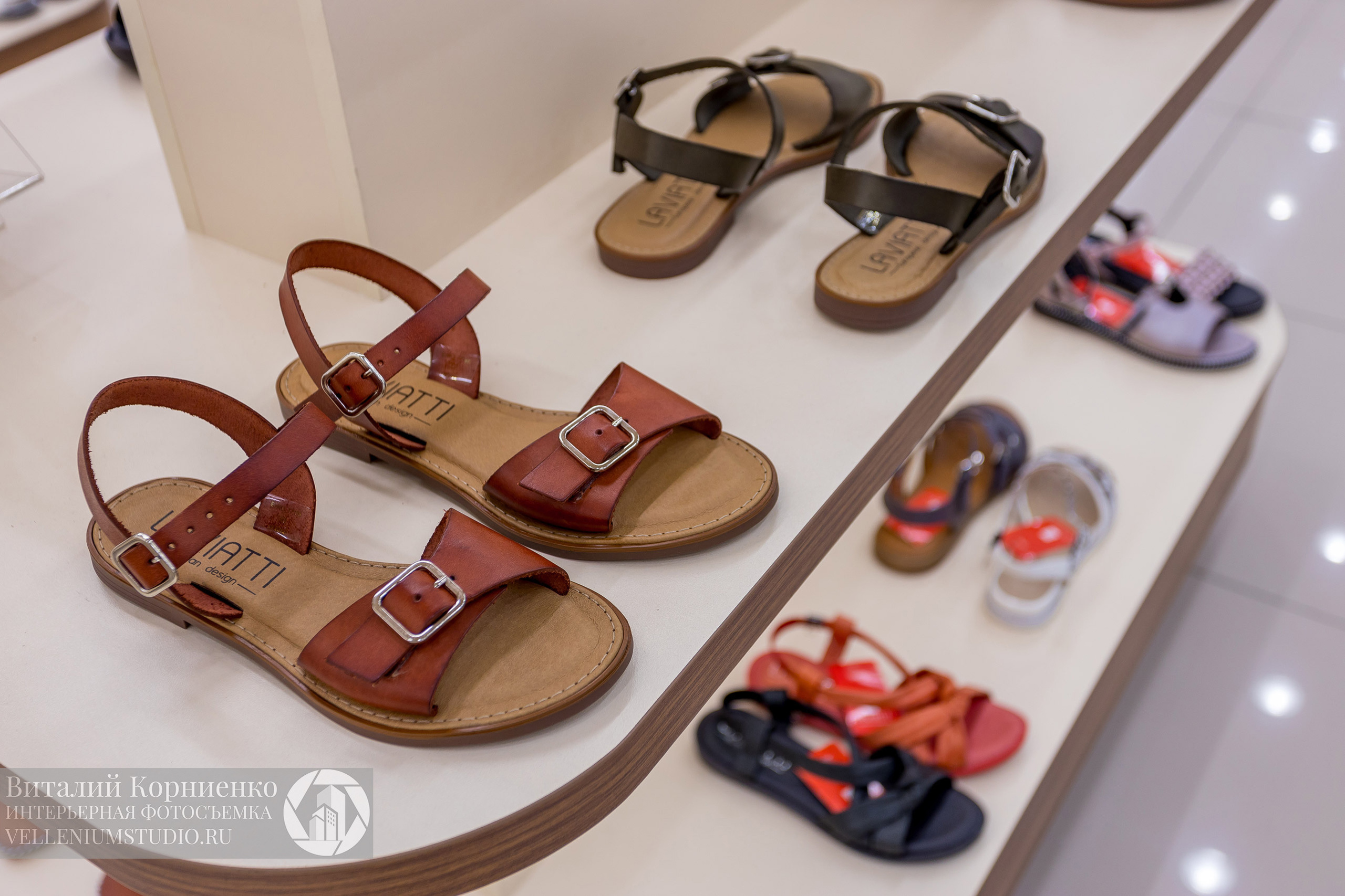 Фотосъемка обувного магазина Laviatti. Интерьерный фотограф Краснодар: профессионально по доступным ценам