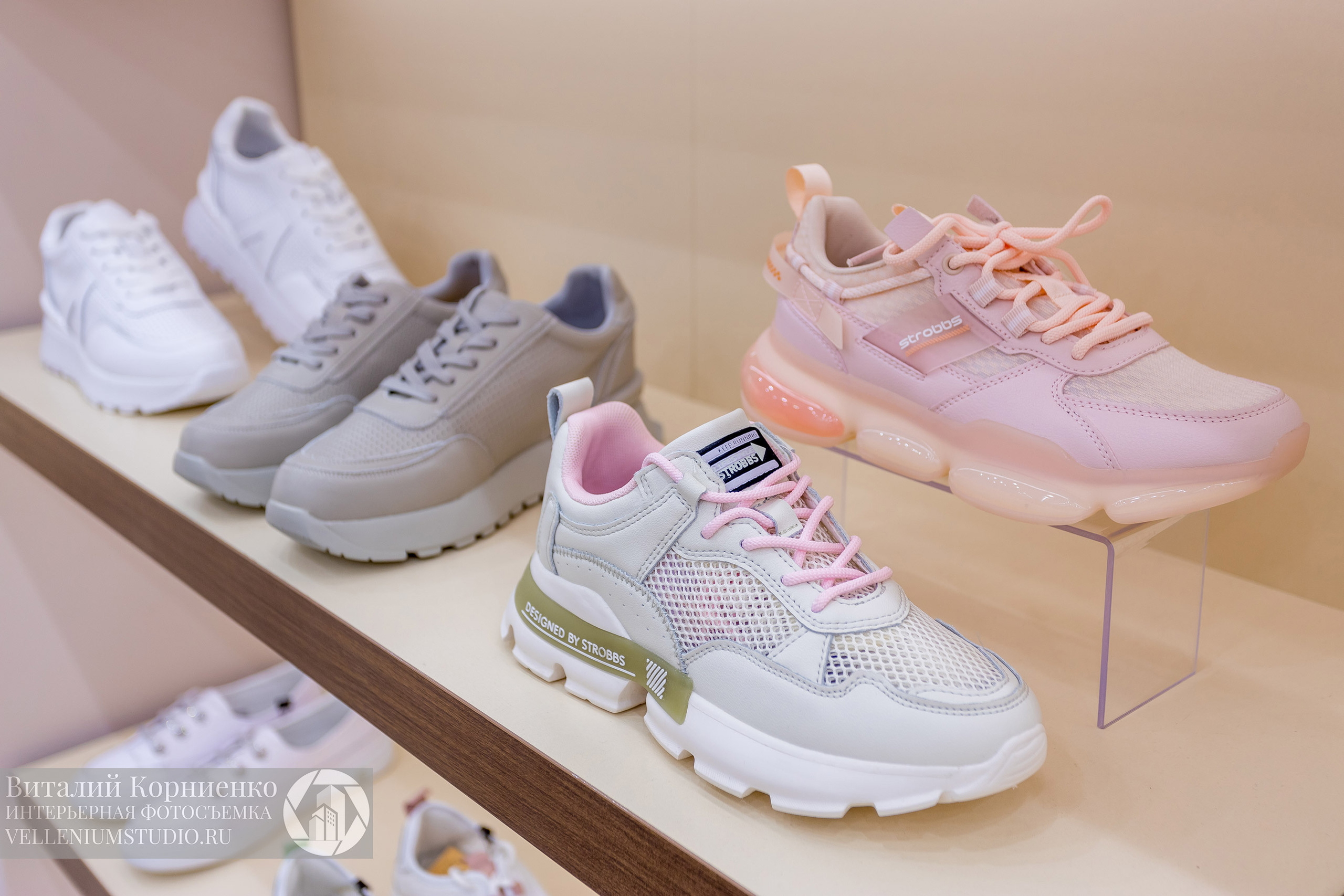 Фотосъемка обувного магазина Laviatti. Интерьерный фотограф Краснодар: профессионально по доступным ценам