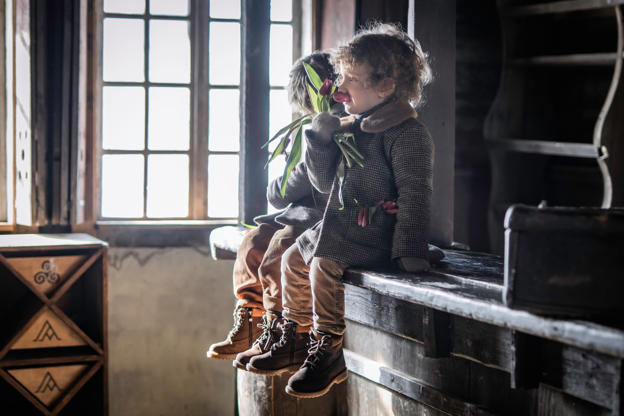 Малыши и тюльпаны. Семейный фотограф Ефремова Виктория