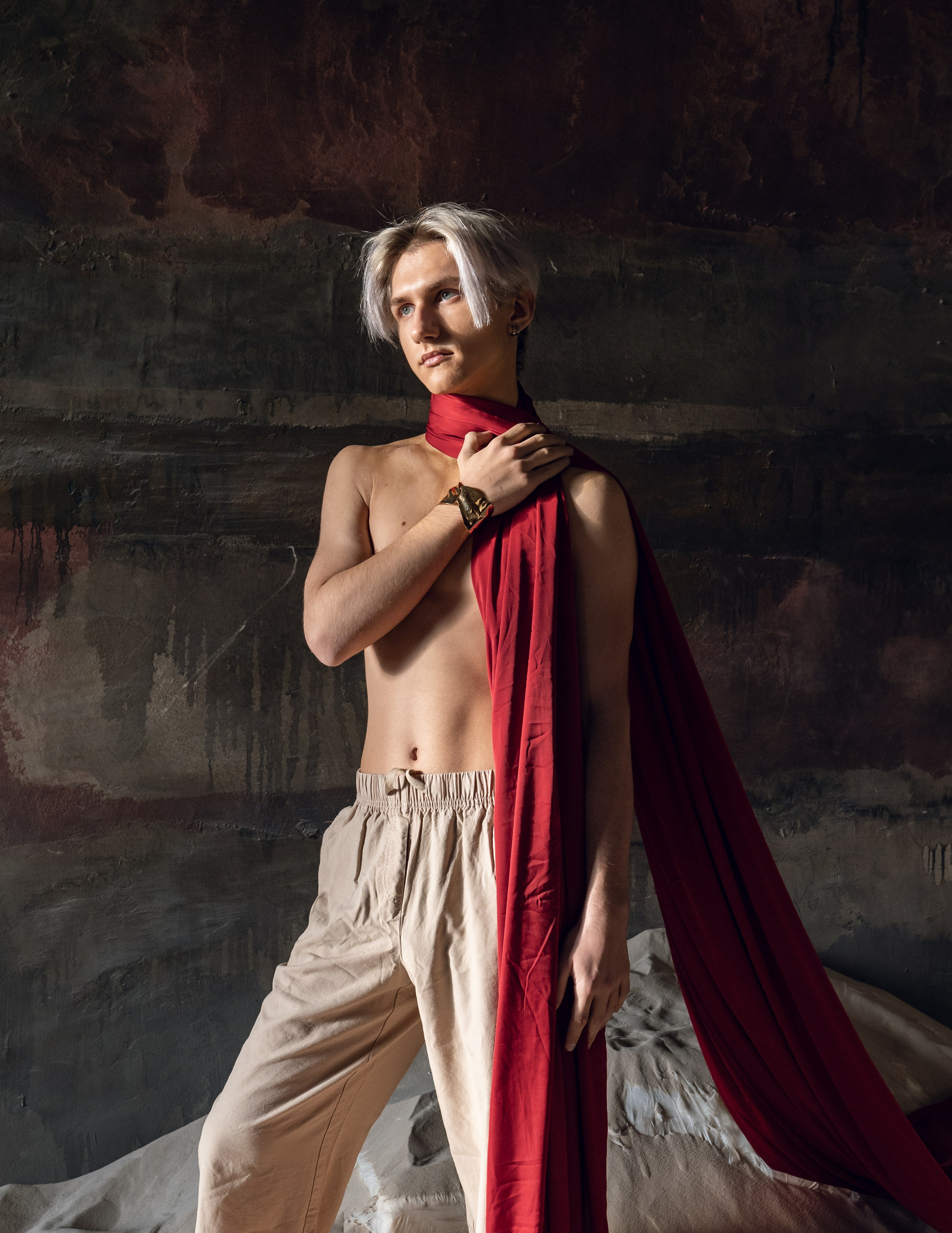 Крас в песке. Фотосессия в Спб в студии, фотограф Панютина Марина