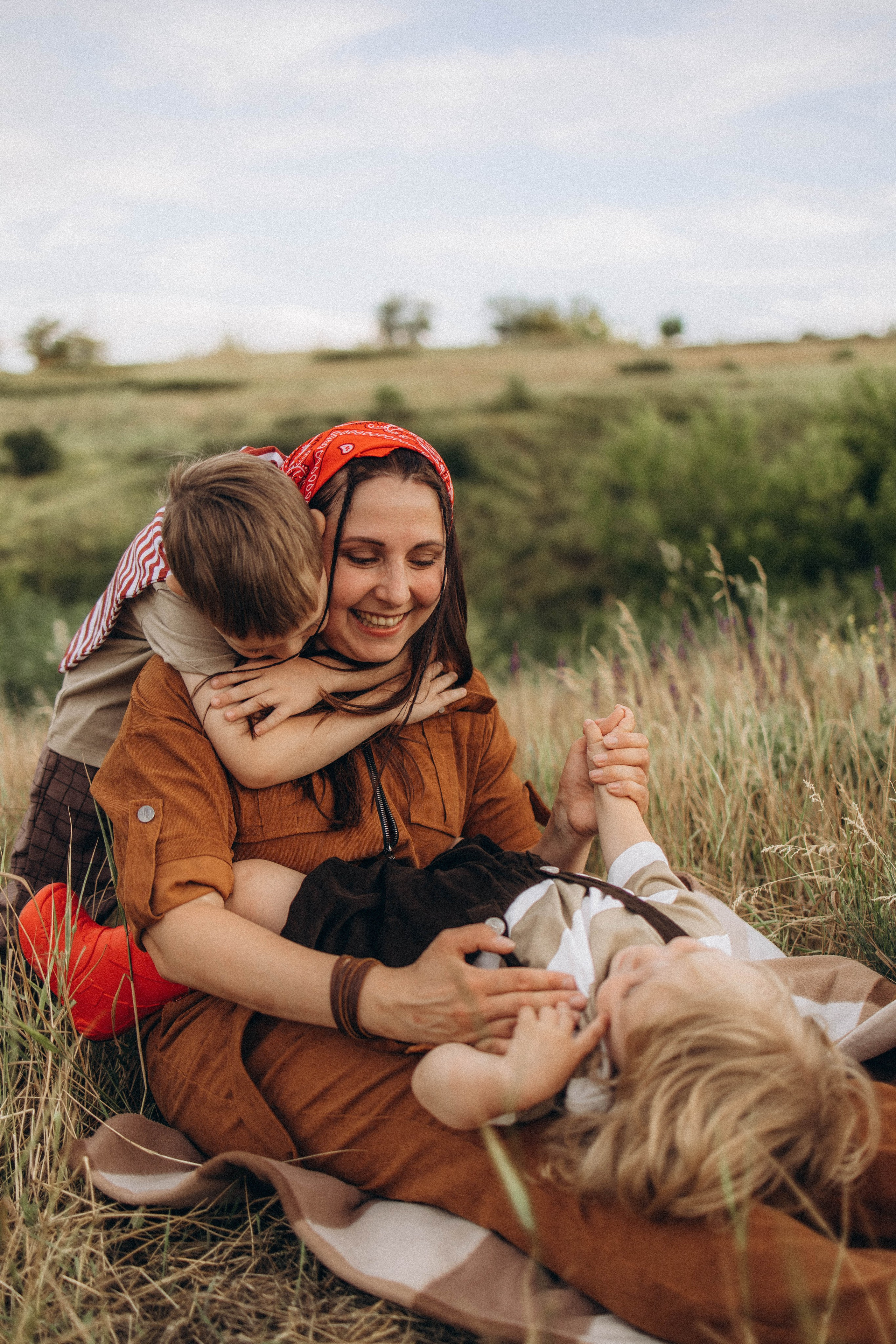 Лена, Кузя и Тихон. Фотограф Алевтина Матешук