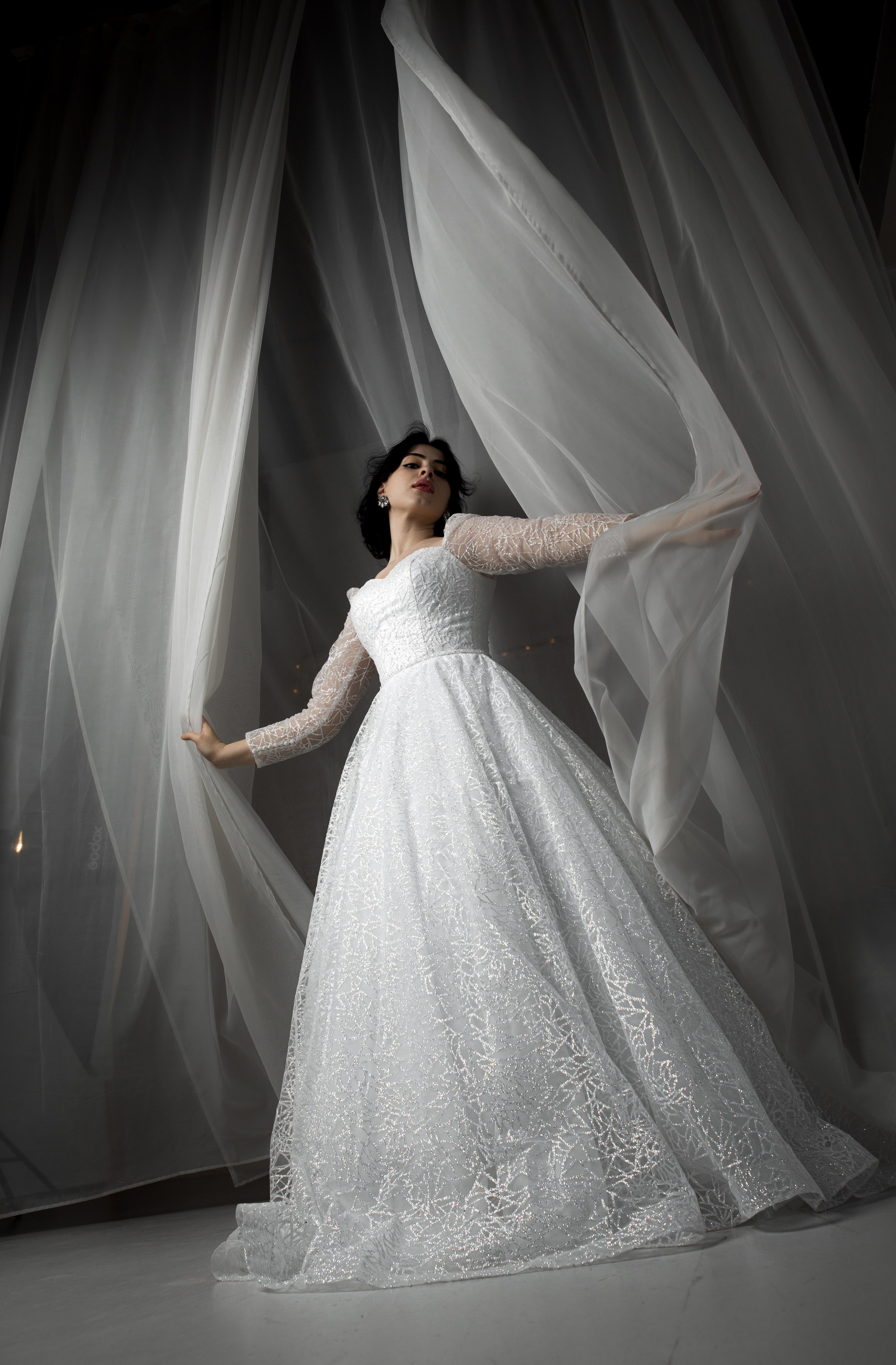 Съемка невесты в студии