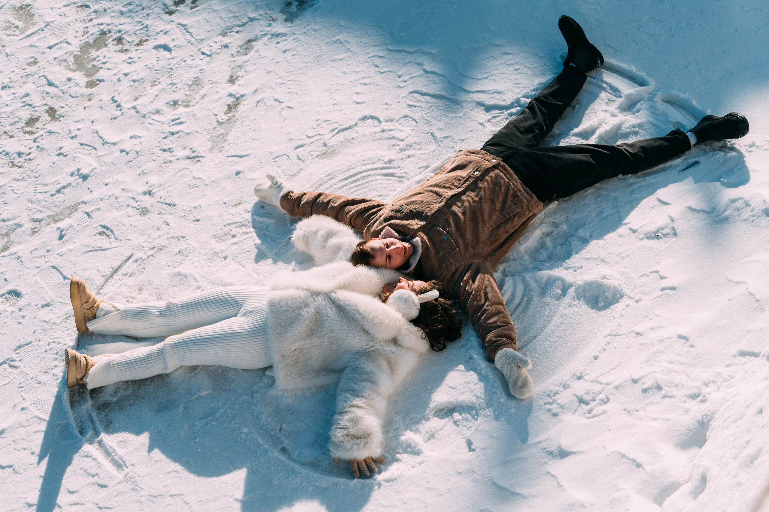 Лавстори на льду по рекам и каналам Санкт-Петербурга