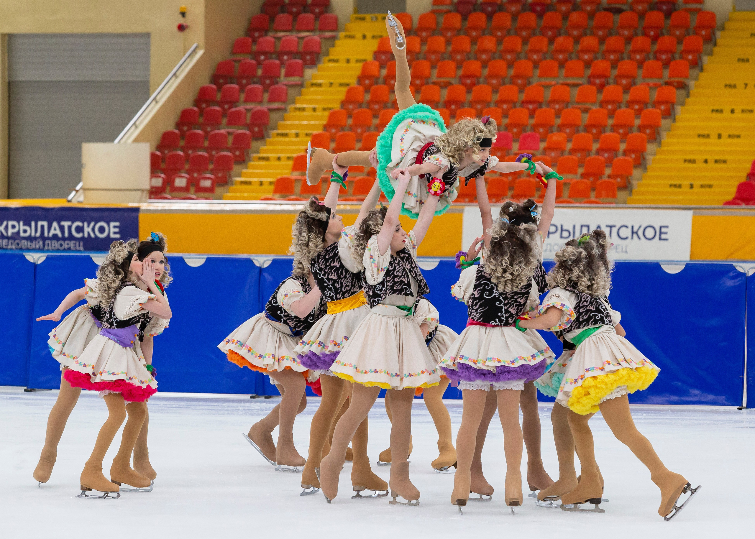 Открытый кубок Московского спорта среди спортивных балетов на льду. Детский театр на льду «АЛЕКО» 2024. Репортажный фотограф в Москве