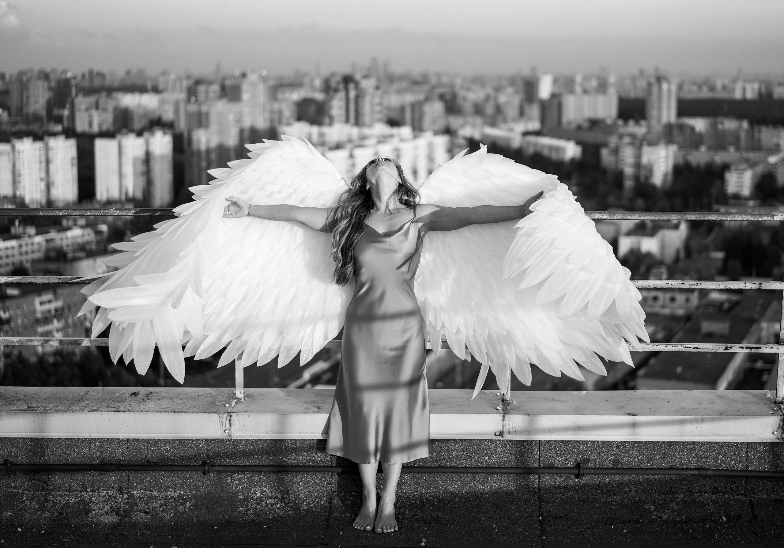 Алина. Ангел на крыше. Портретный фотограф Алёна Счетчикова