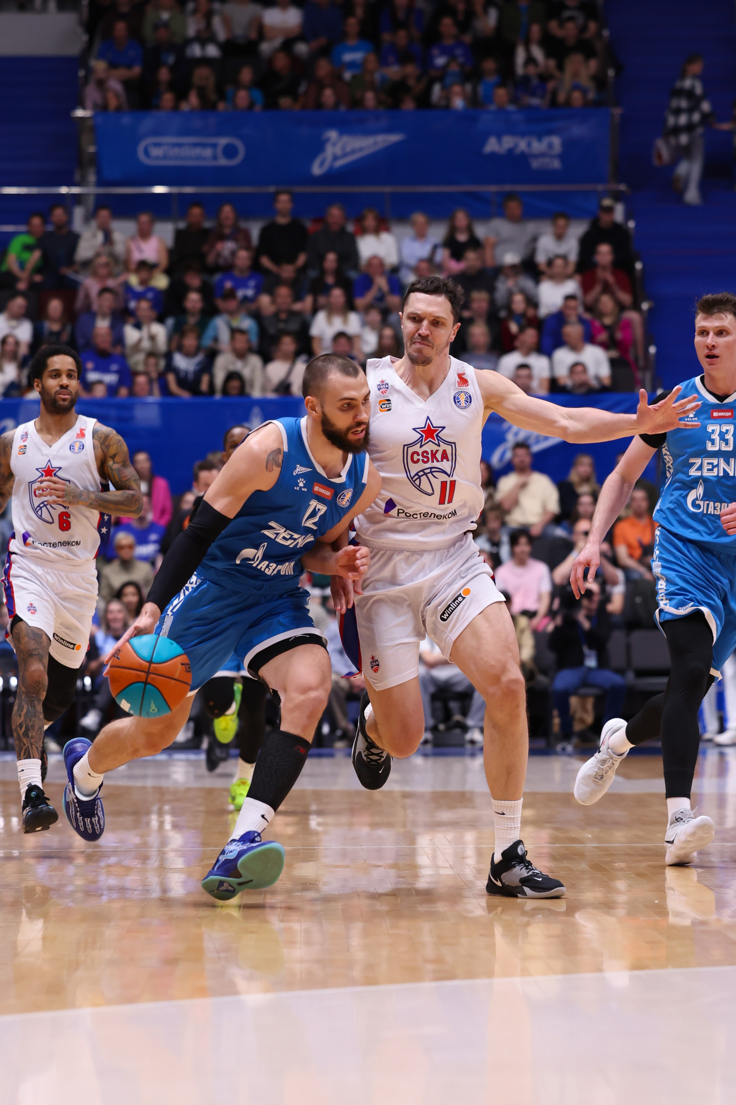 БК «Зенит» — ПБК «ЦСКА» финал ЕЛ ВТБ 5 игра 06.06.2025. Спортивный и репортажный фотограф Антон Тереханов