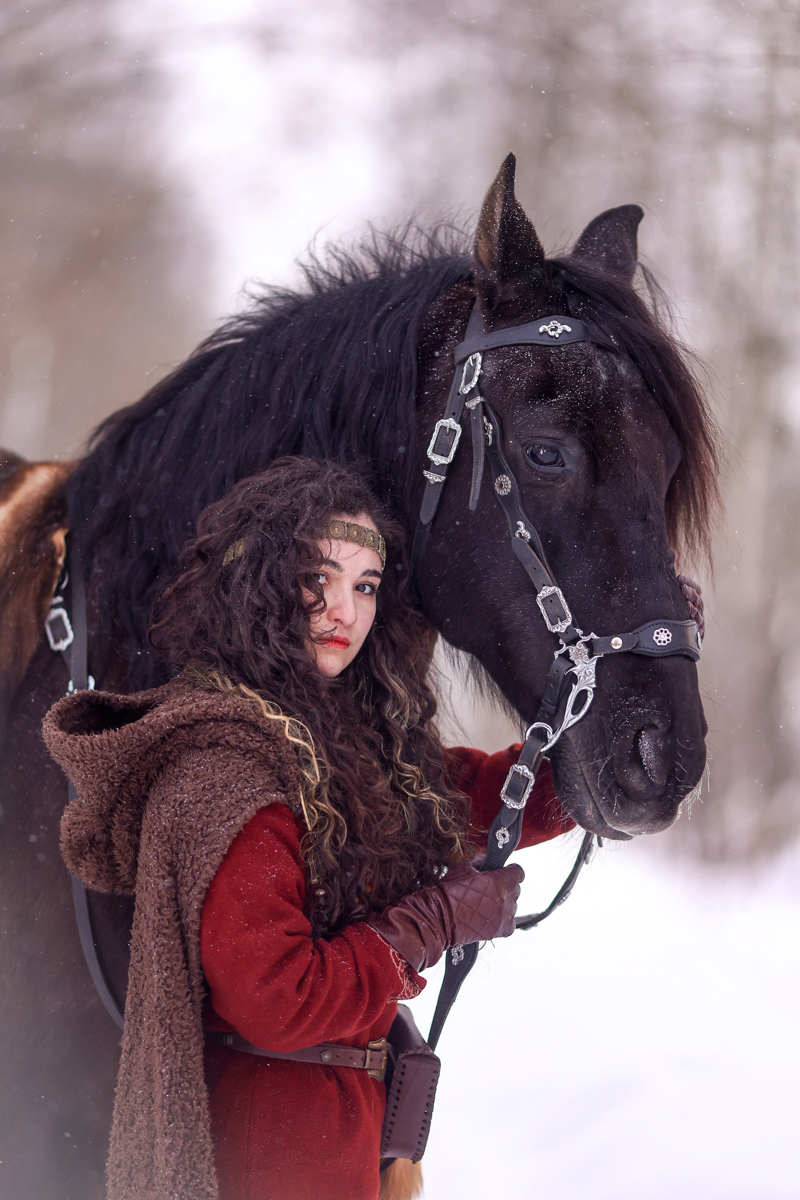 Фотосессия с лошадью в стиле викингов. Фотосессии с лошадьми