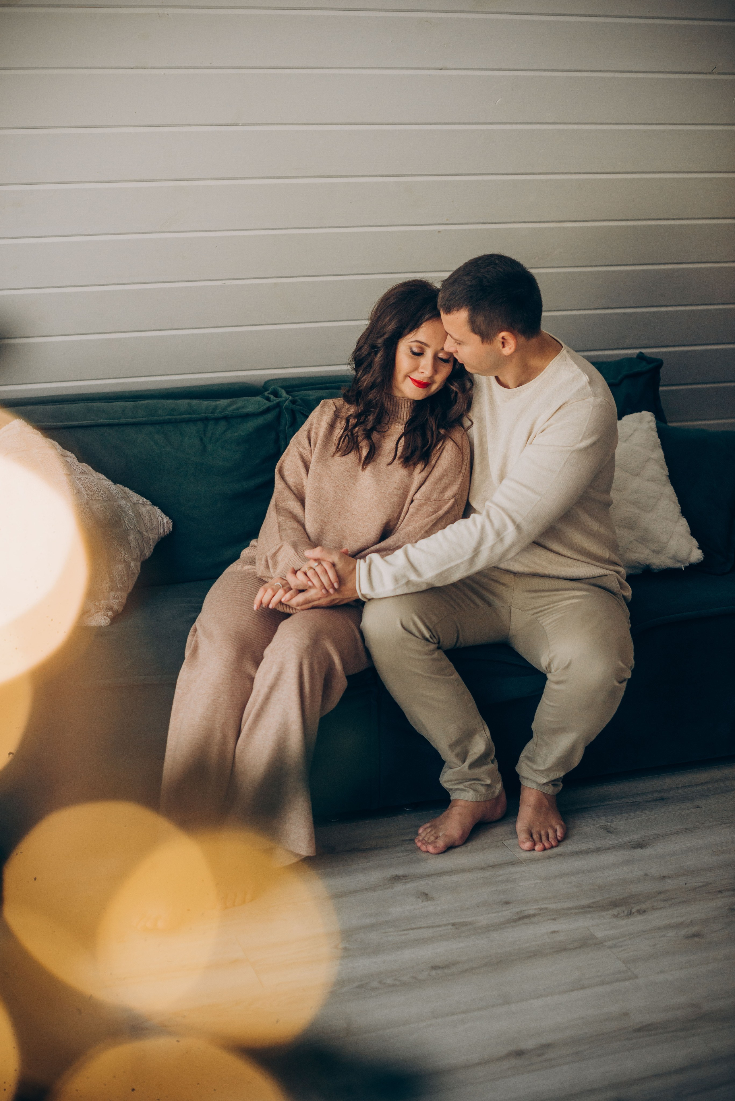 Зимняя фотосессия в домике A-frame. Семейный фотограф в Домодедово и Москве Елена Пичугина