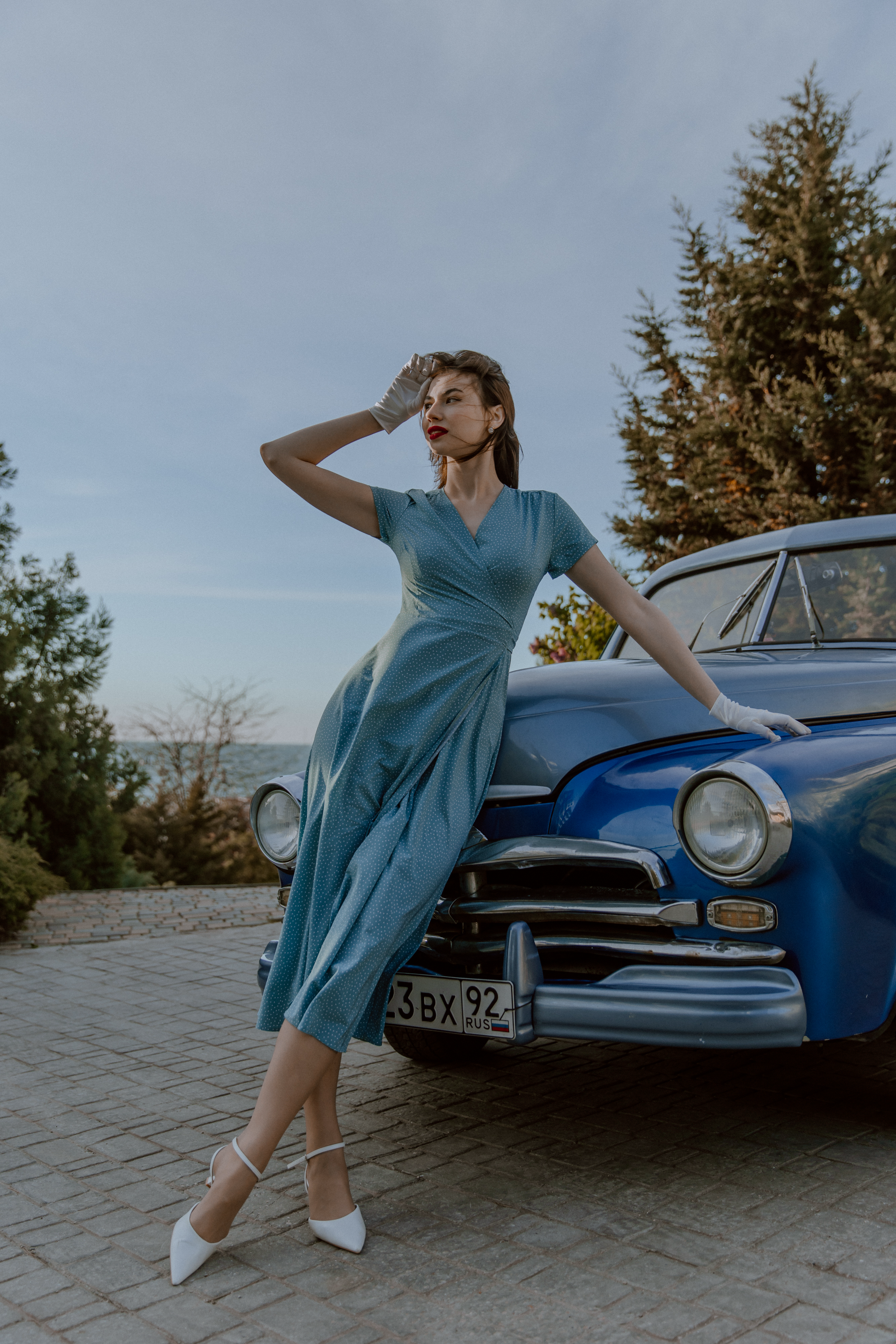 С Ретро авто. Фотограф Крым, Севастополь