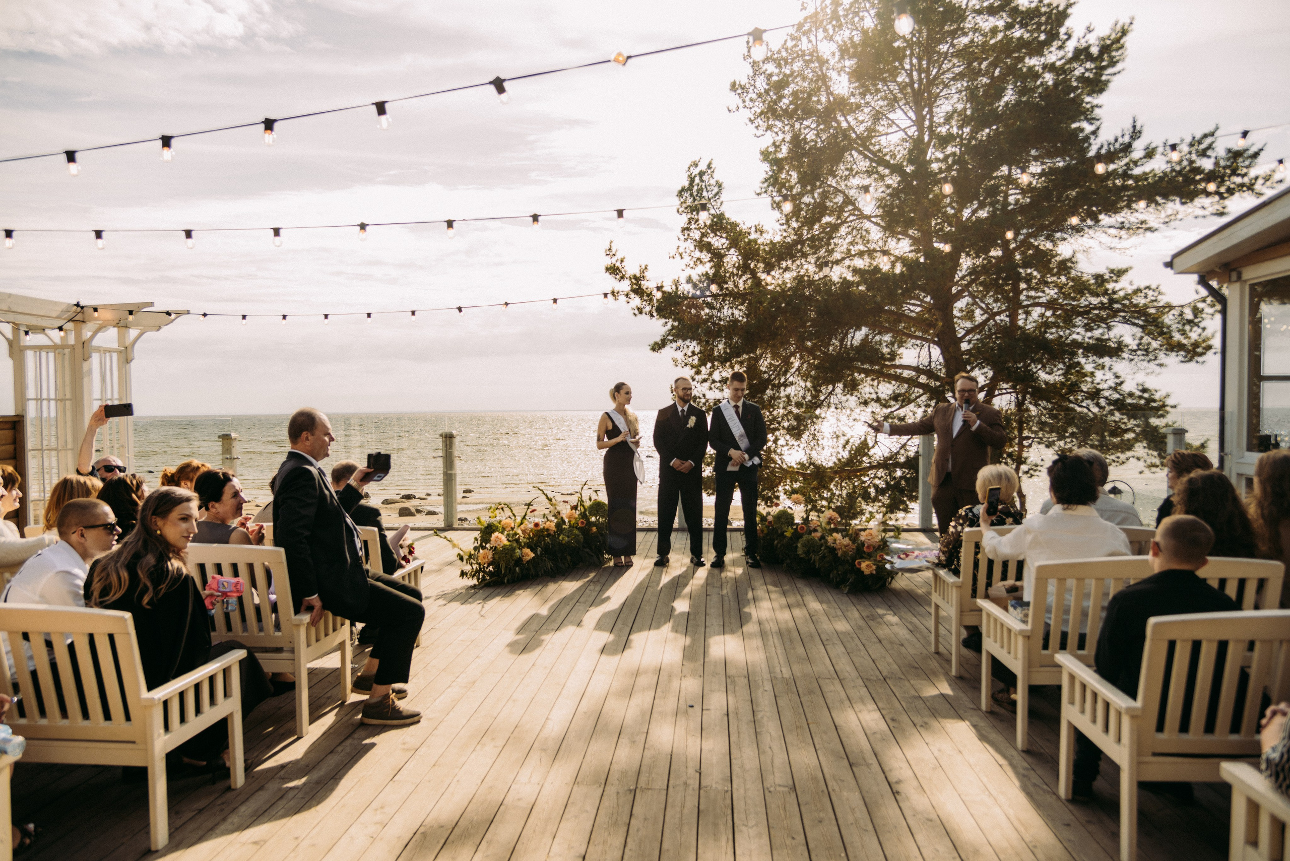 Выездная церемония у залива. Семейный, Свадебный фотограф СПБ Питер— Романова Екатерина