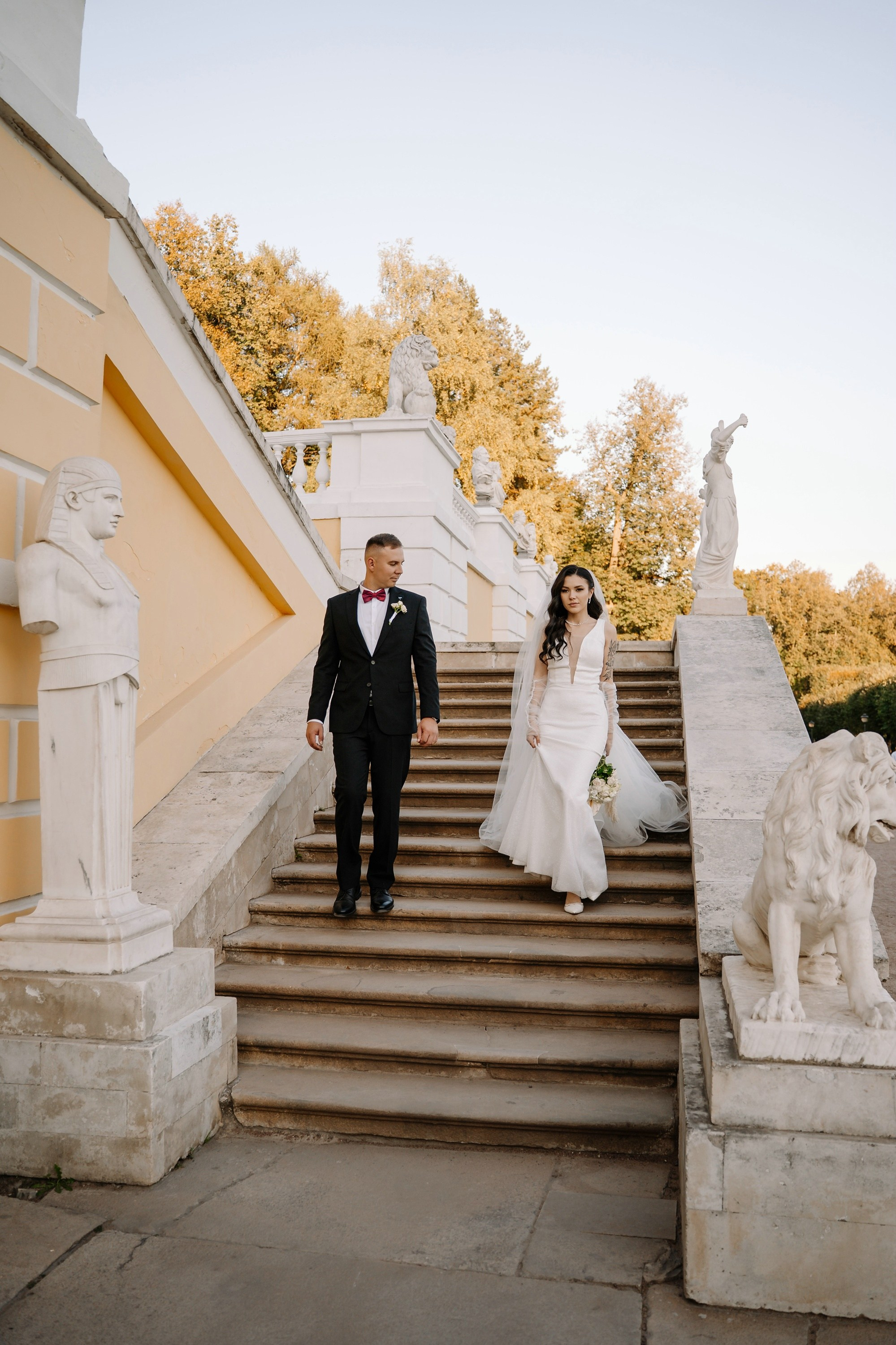 Свадьба в усадьбе Архангельское. Свадебный и семейный фотограф в Москве Светлана Зоткина