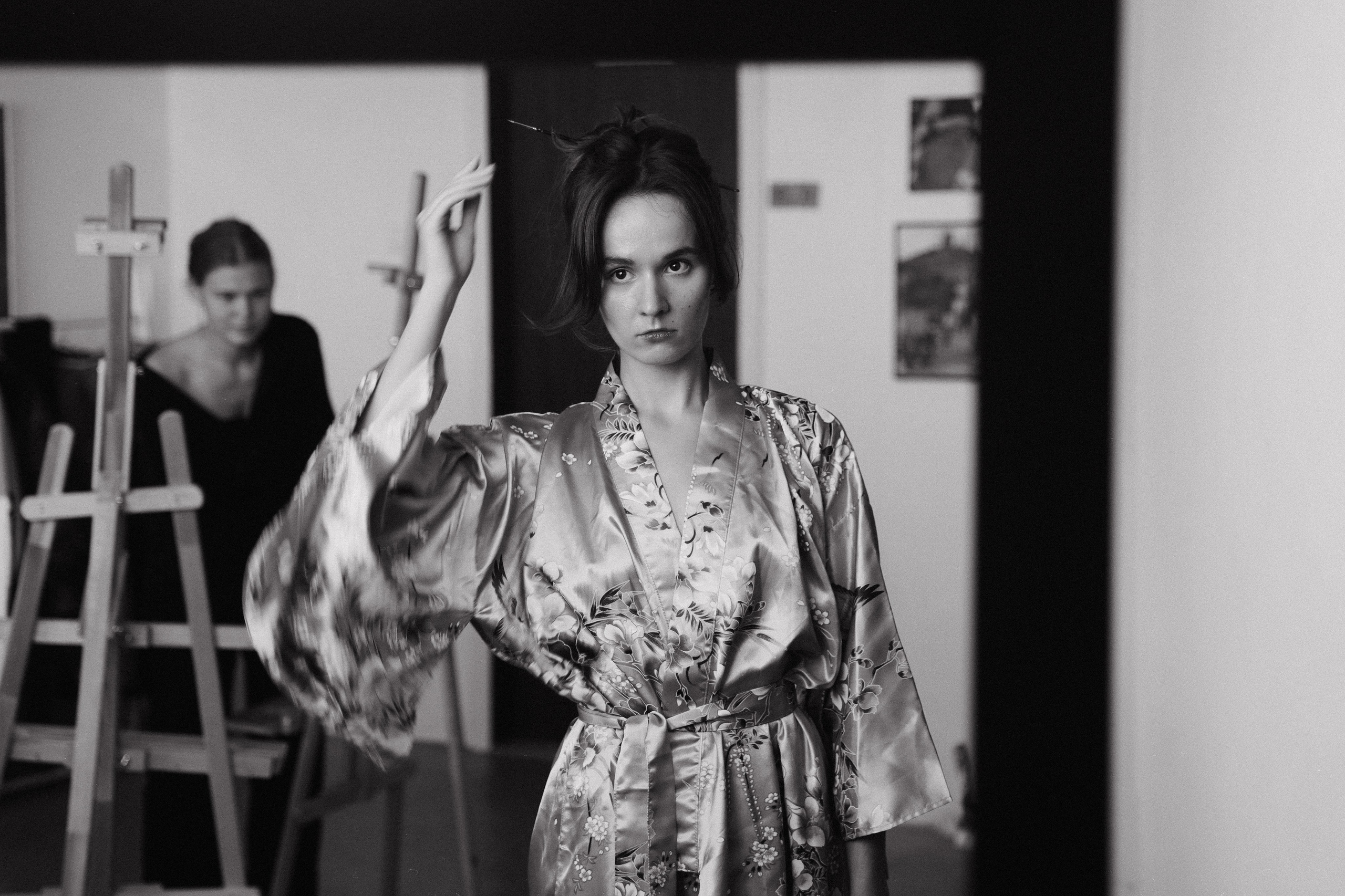 Занятия в студии (этюды). Творческое пространство в Санкт-Петербурге