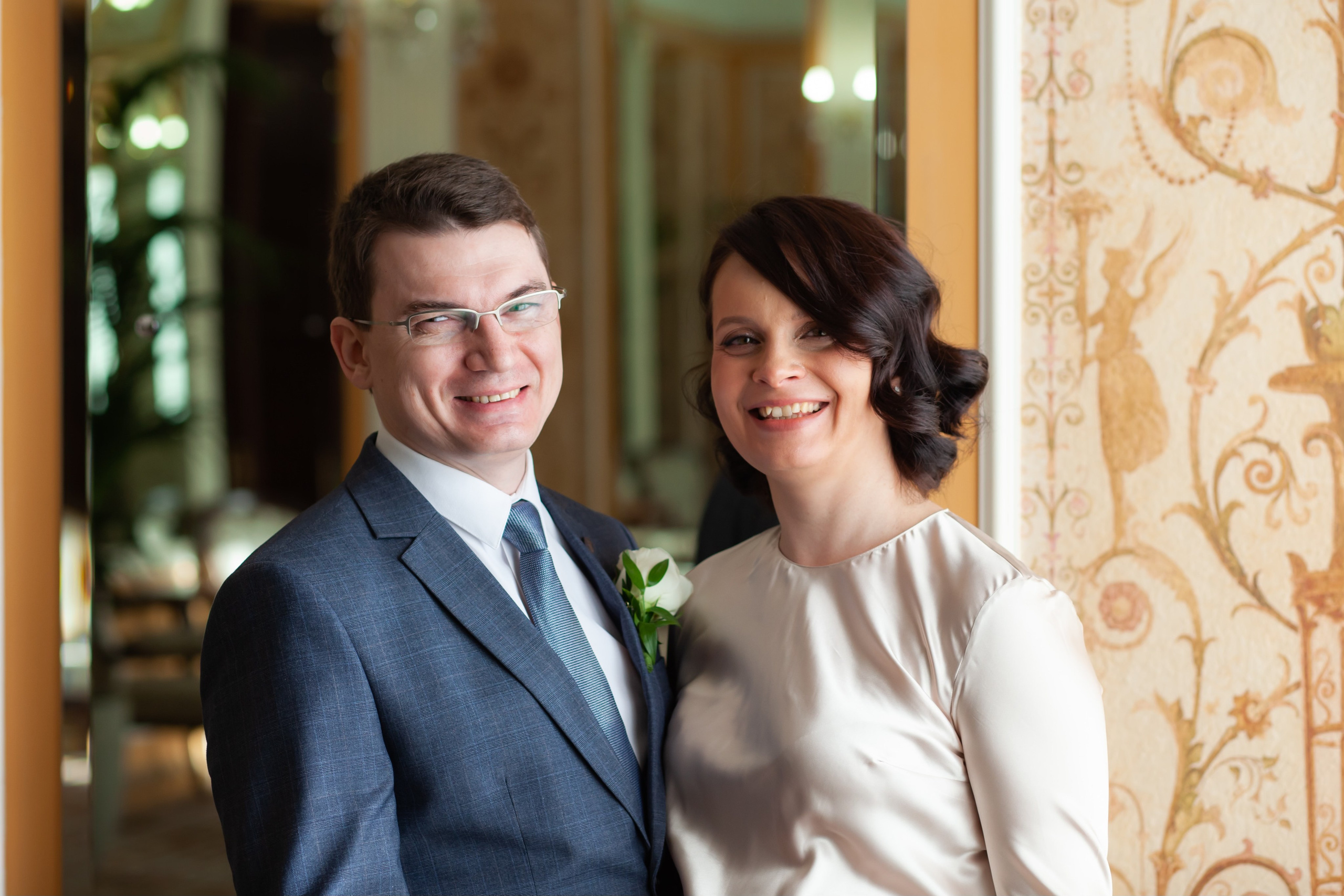 Съемка регистрации в Грибоедовском ЗАГСе. Фотографы в Москве Светлана Устинова и Сергей Грачев