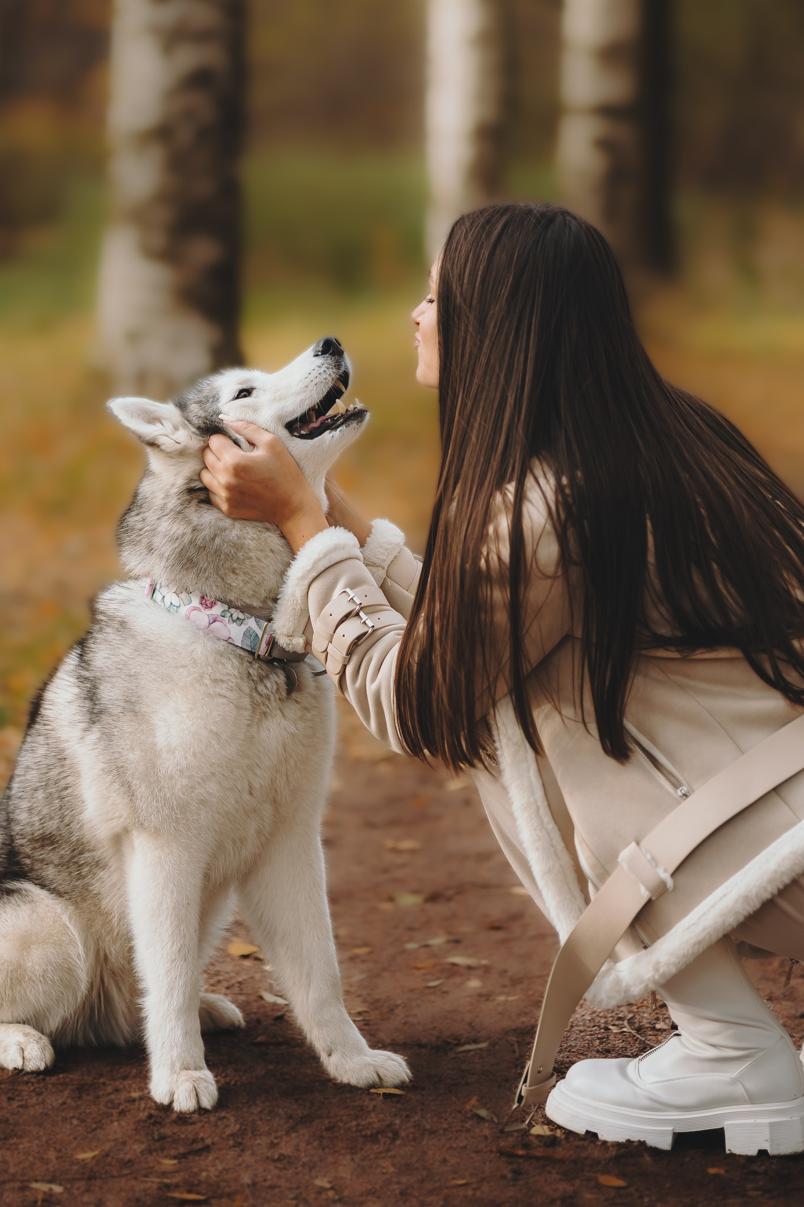 Настя и Айс. Фотограф-анималист в Санкт-Петербурге Алина Яхонт
