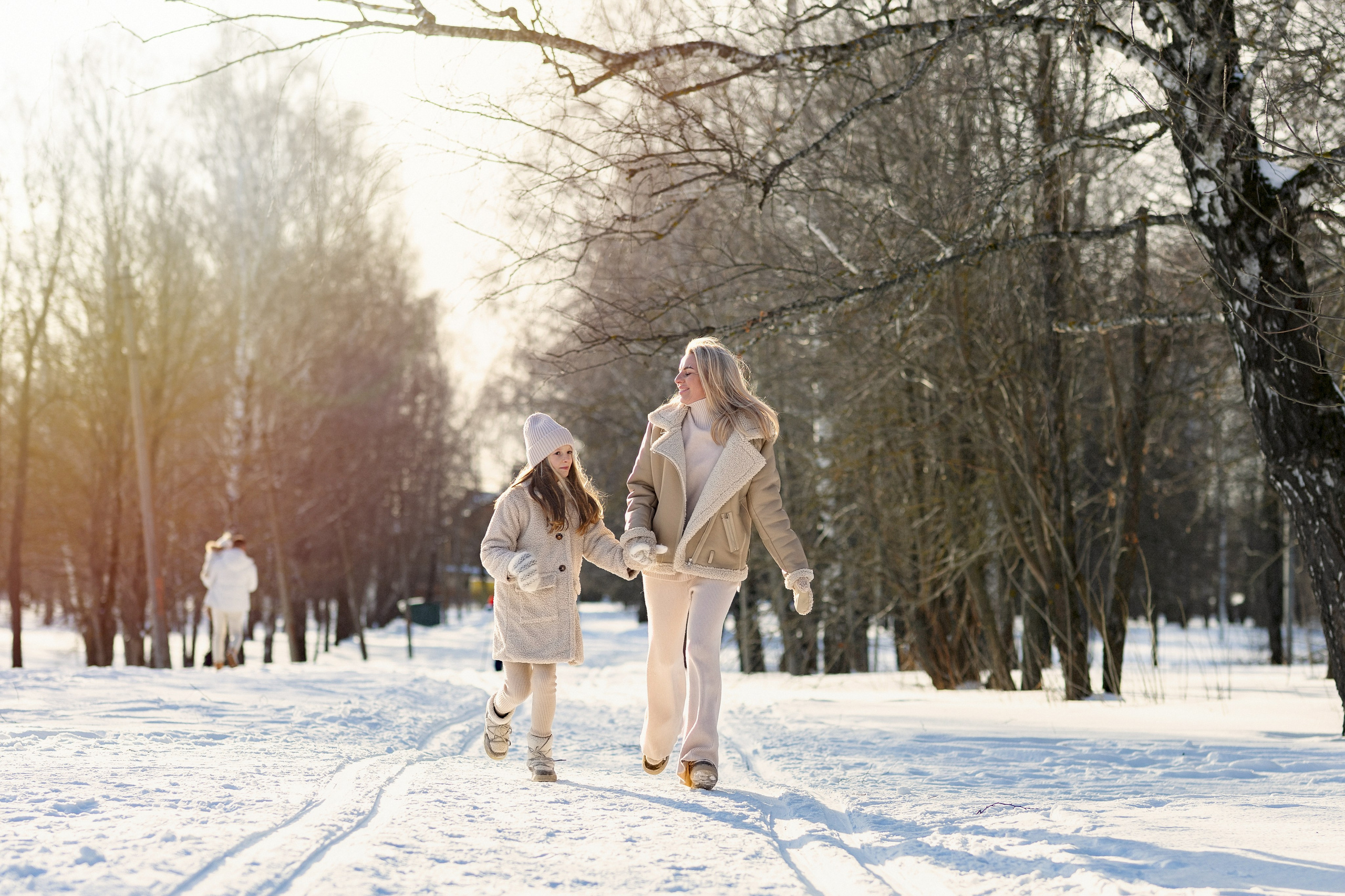 Фотосессия в зимнем парке. Семейный фотограф в Москве Трубинова Екатерина