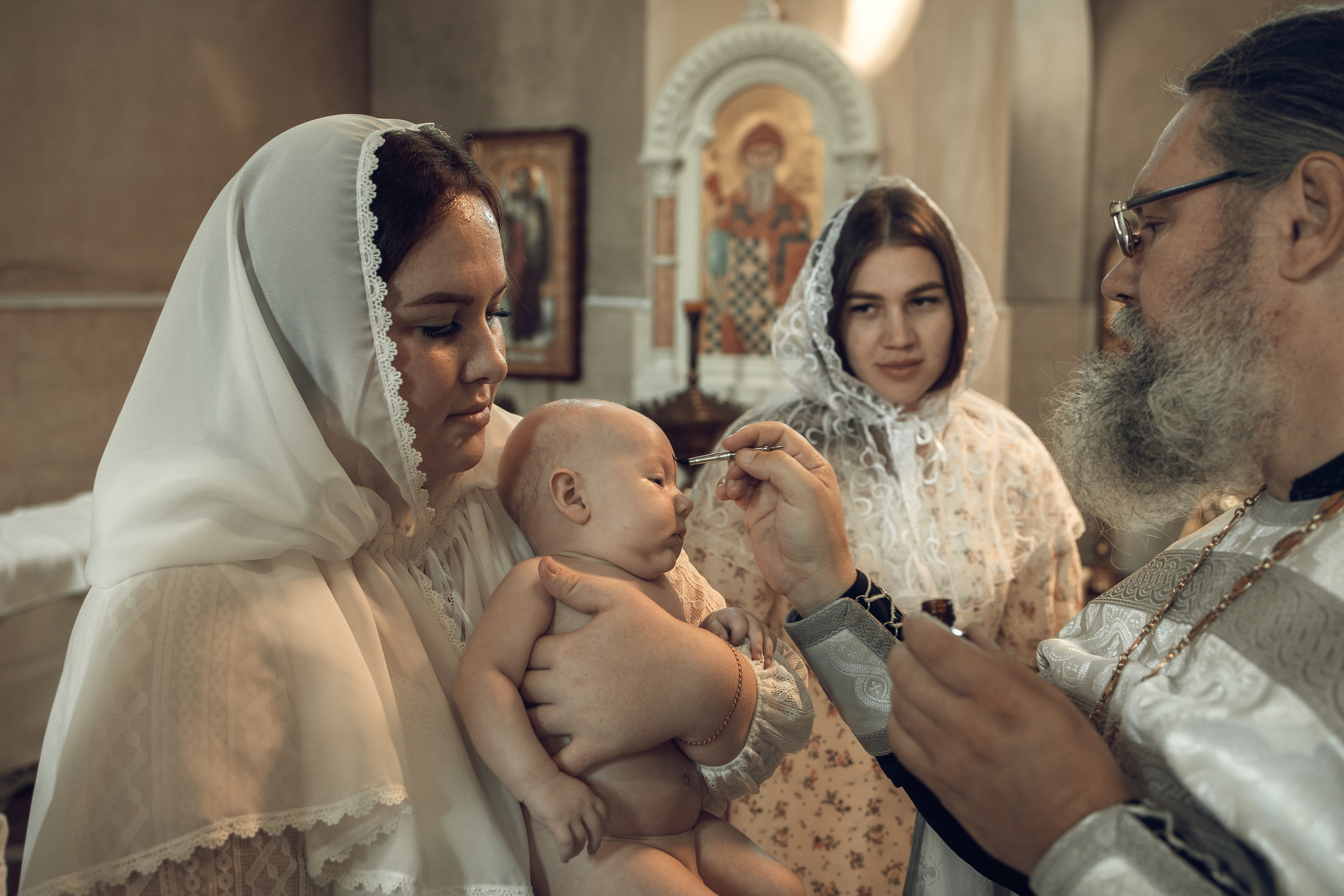 Таинство Крещения Василия. Храм Александра Невского. Свадебный фотограф Краснодар Инна Кириенко