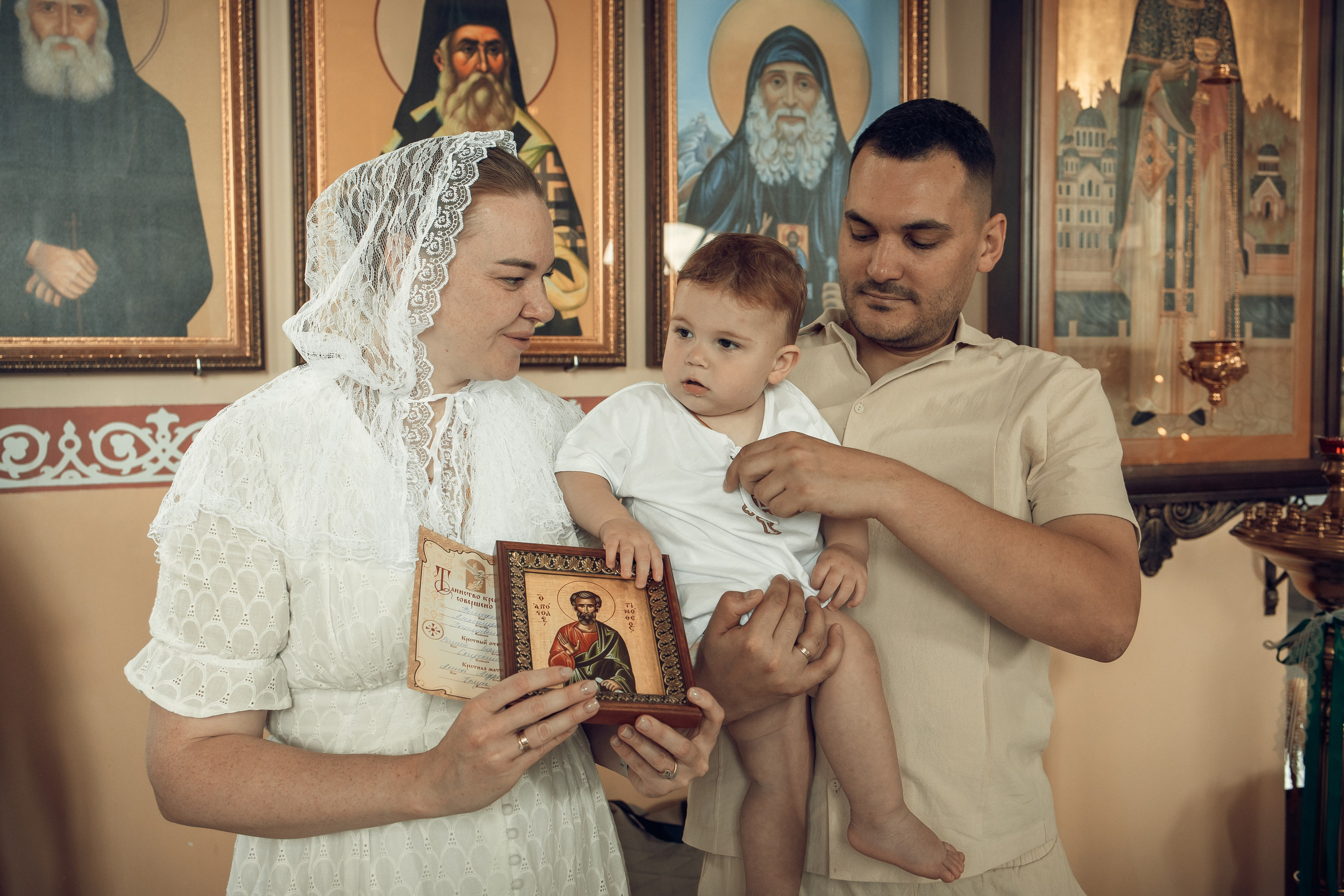 Крещение Тимофея. Храм святителя Николая Мир Ликийских Чудотворца. Свадебный фотограф Краснодар Инна Кириенко