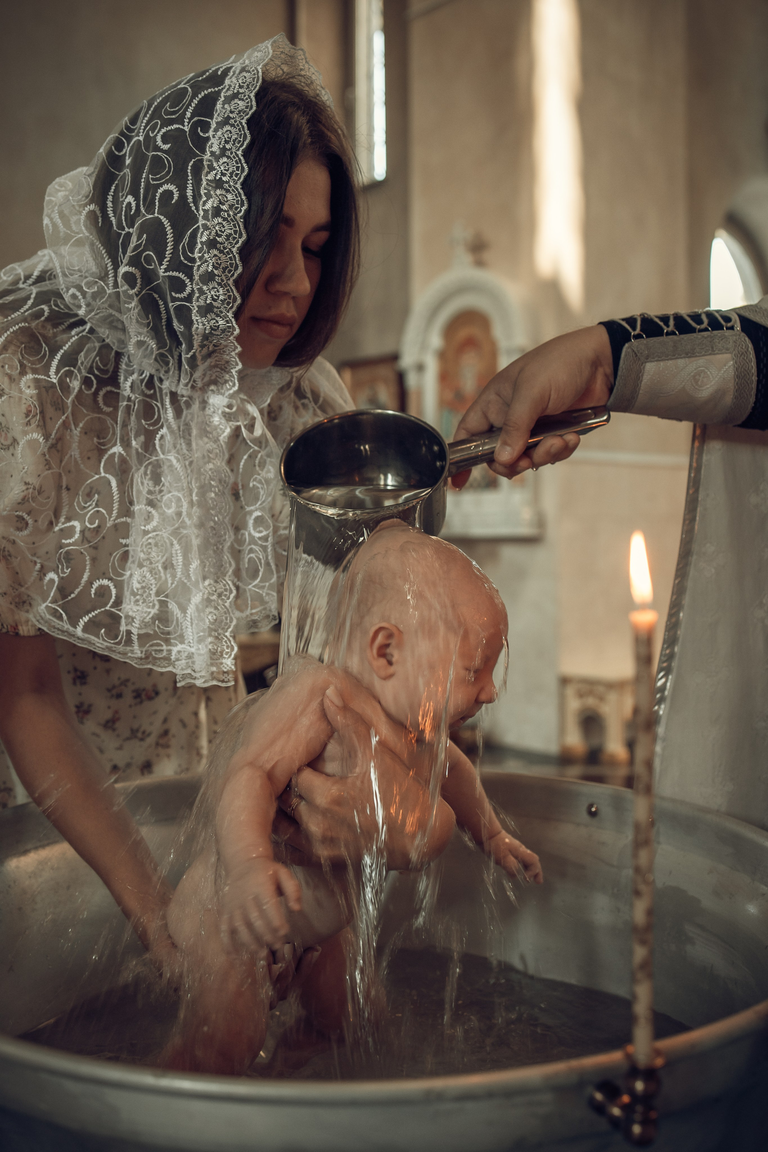 Таинство Крещения Василия. Храм Александра Невского. Свадебный фотограф Краснодар Инна Кириенко
