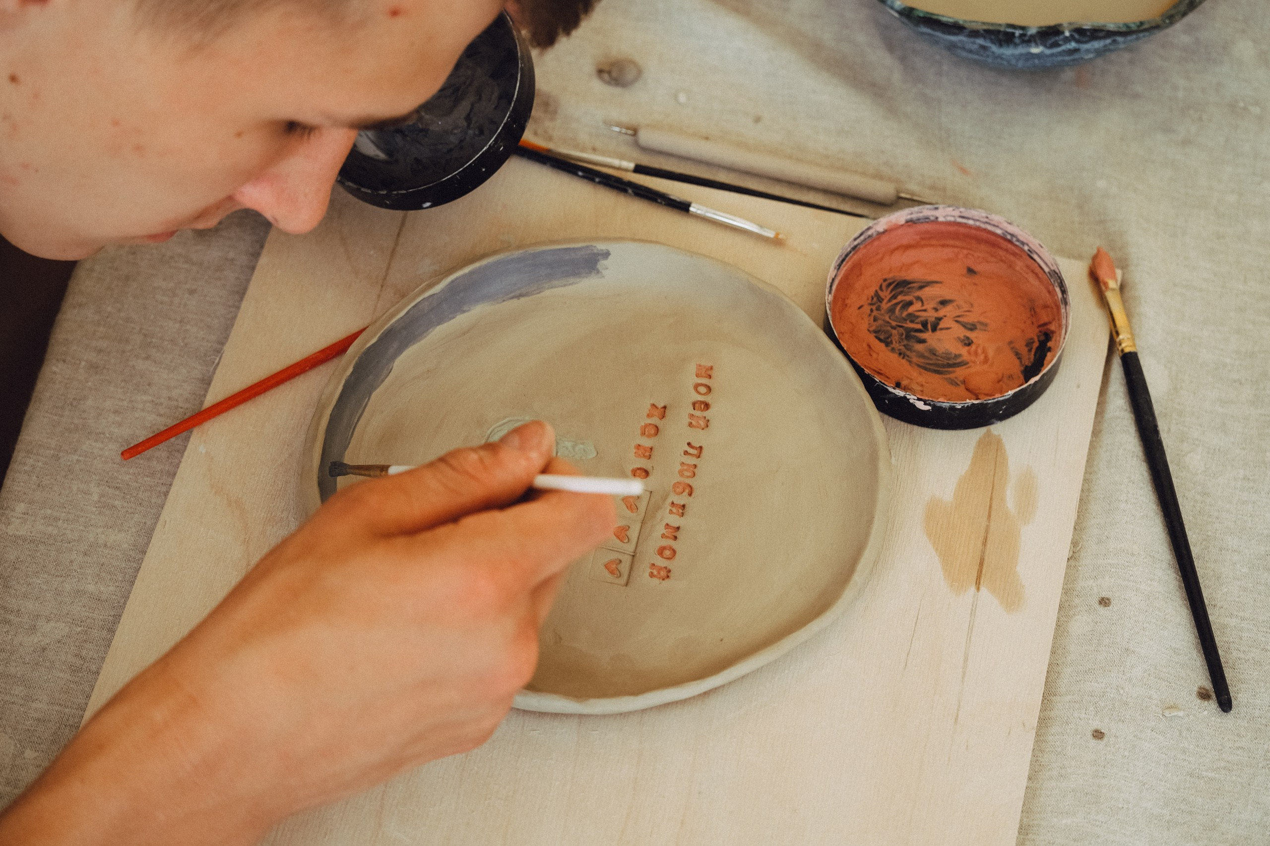 Любовь в студии лепки. Профессиональный фотограф, Санкт-Петербург — Виктория Богомолова