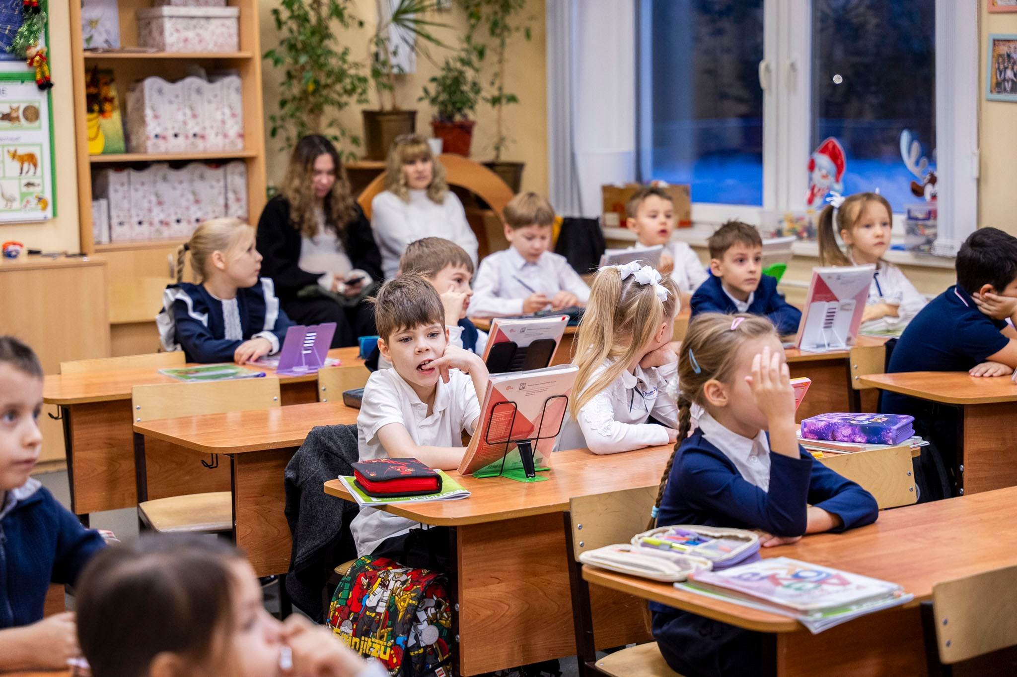 Открытый урок в 1 классе. Фотограф Юлия Попова