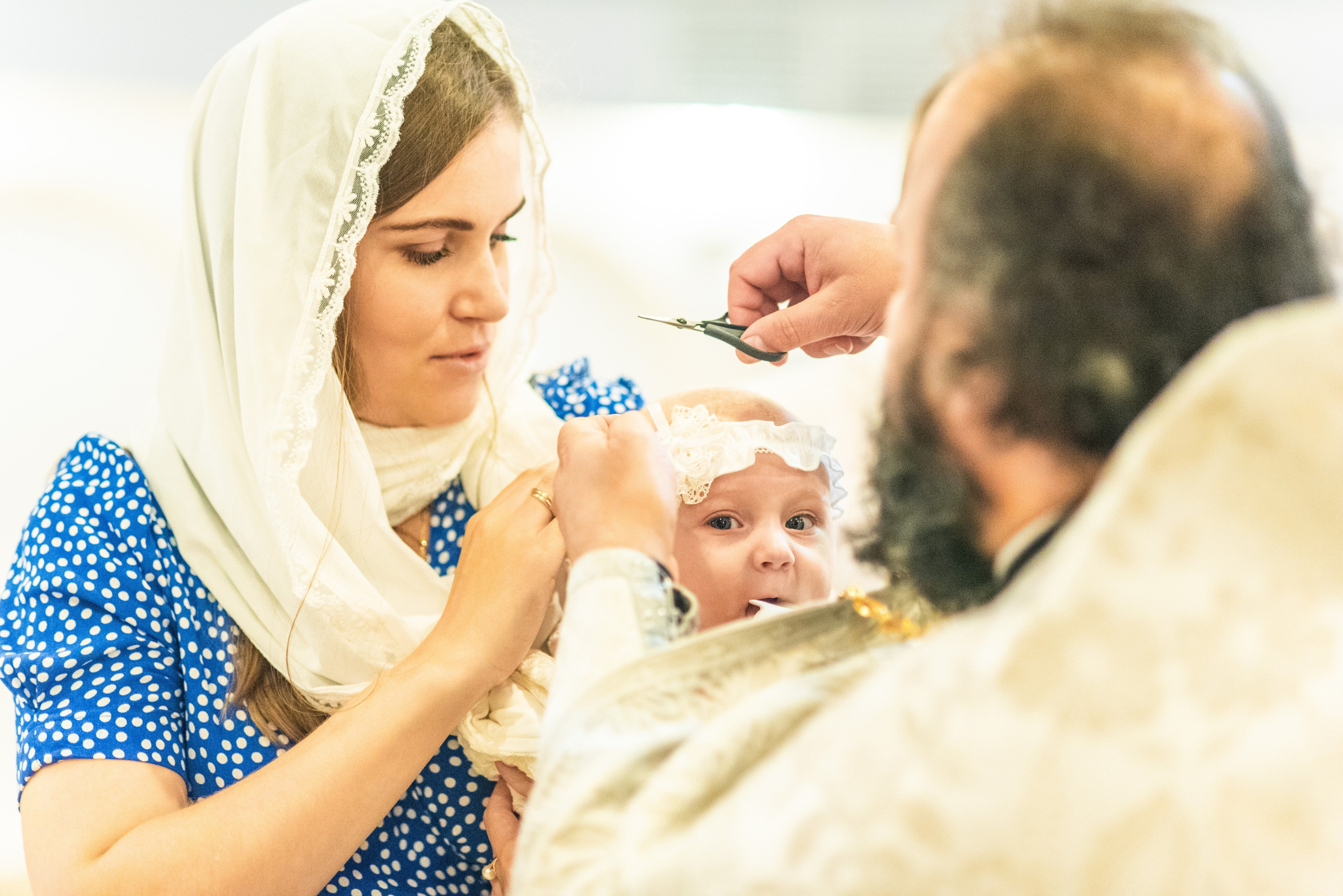 Крещении Ксении. Фотограф Юлия Попова