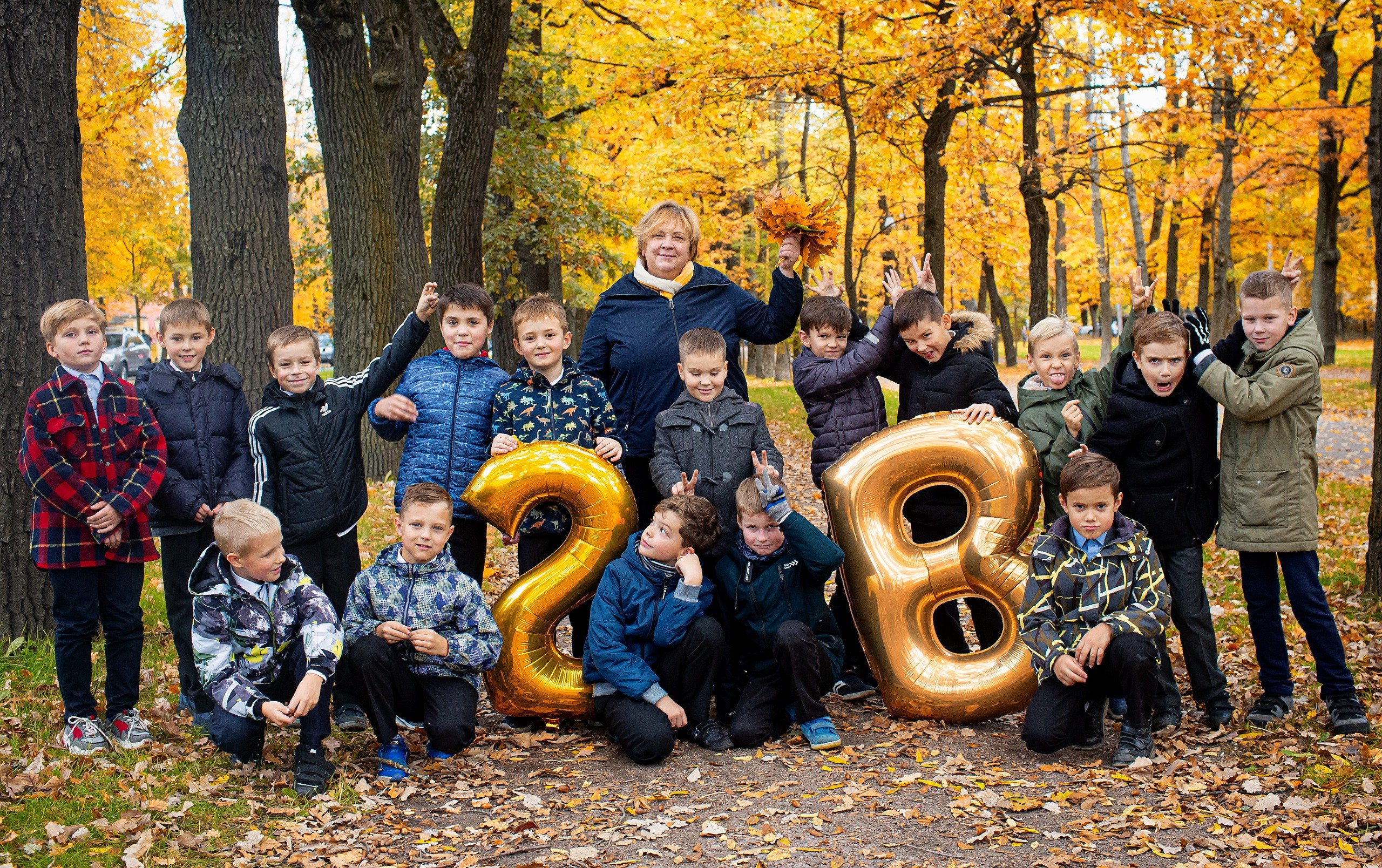 Осень. Начальная школа. Свадебный, семейный, детский фотограф в Санкт-Петербурге