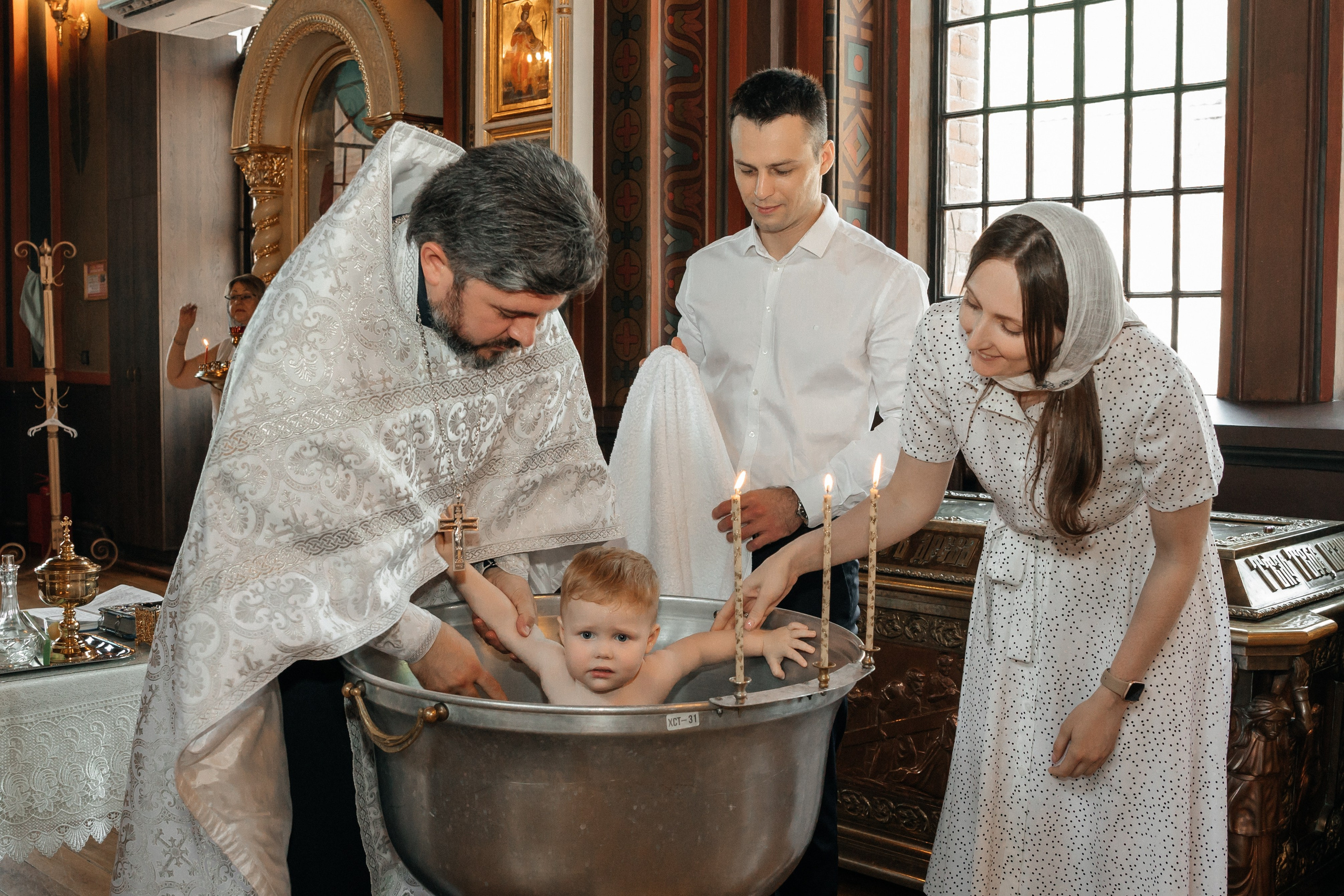 Крещение София и Сережа. Фотограф Краснодар