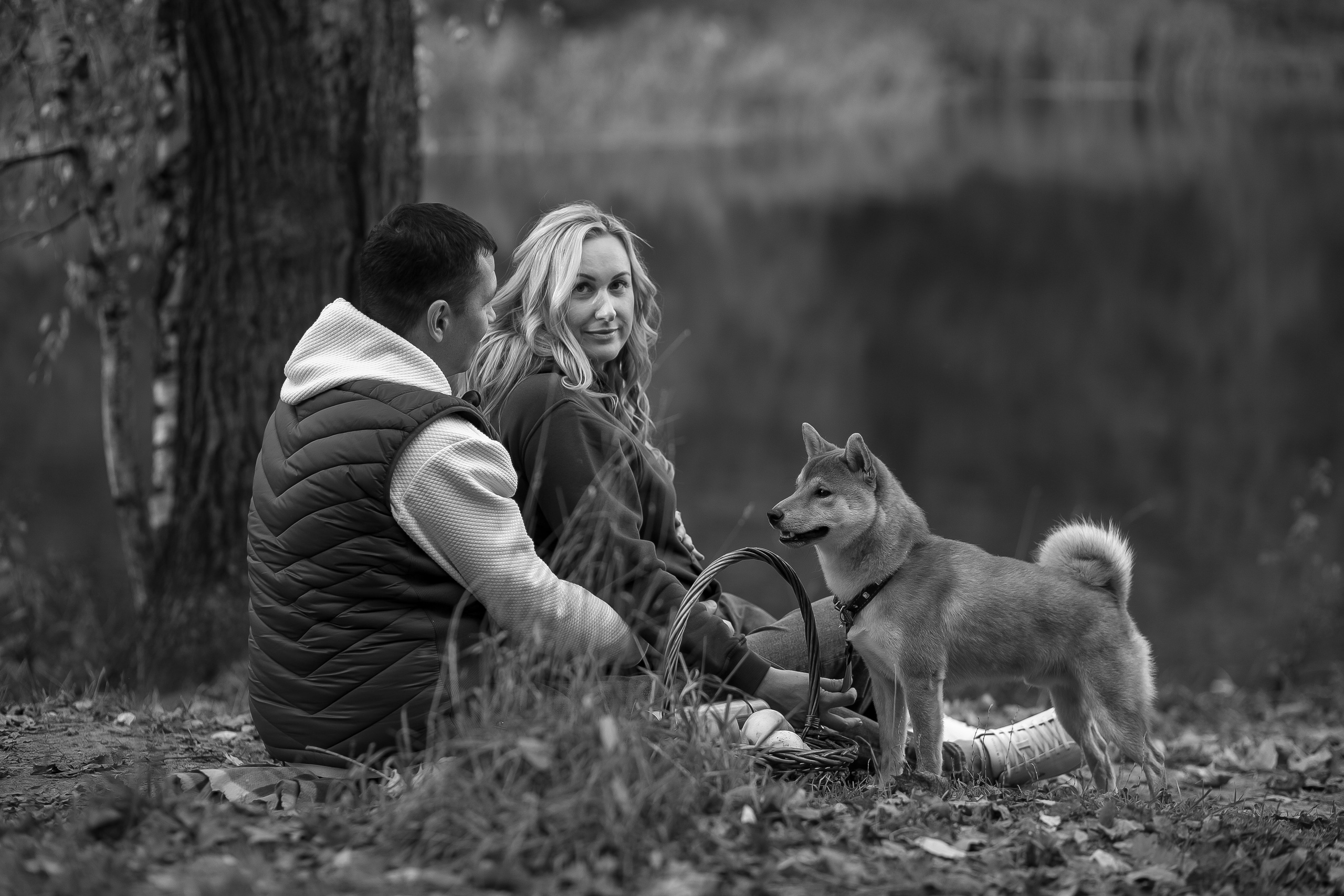 Осенняя прогулка вчетвером. Фотография — момент счастья вне времени