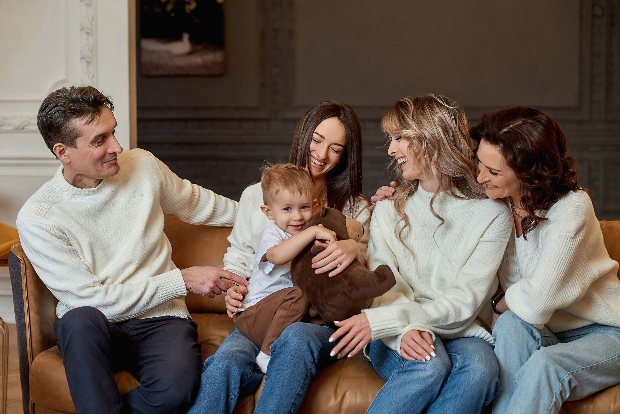 Семейная фотосессия в студии / дома. Семейный и детский фотограф Катерина Рожкова