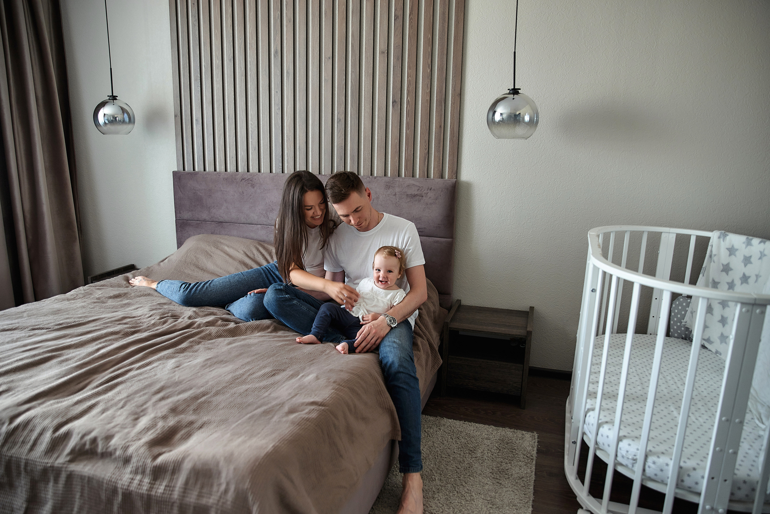 Семейная фотосессия в студии / дома. Семейный и детский фотограф Катерина Рожкова