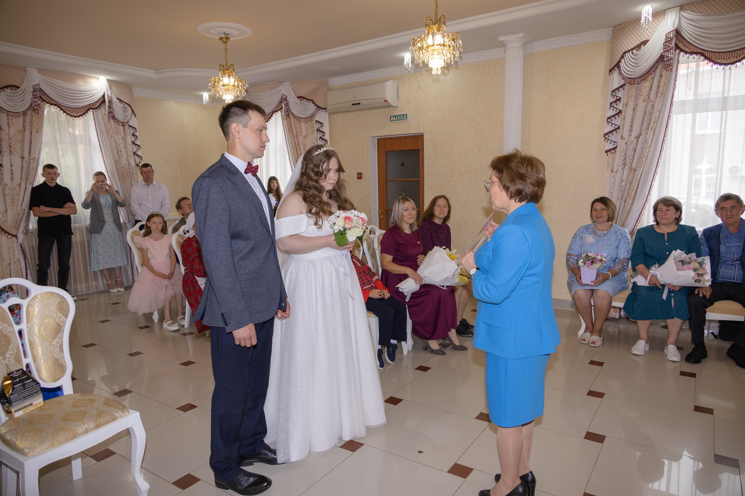 Свадебная съемка регистрации в ЗАГСе г. Можга