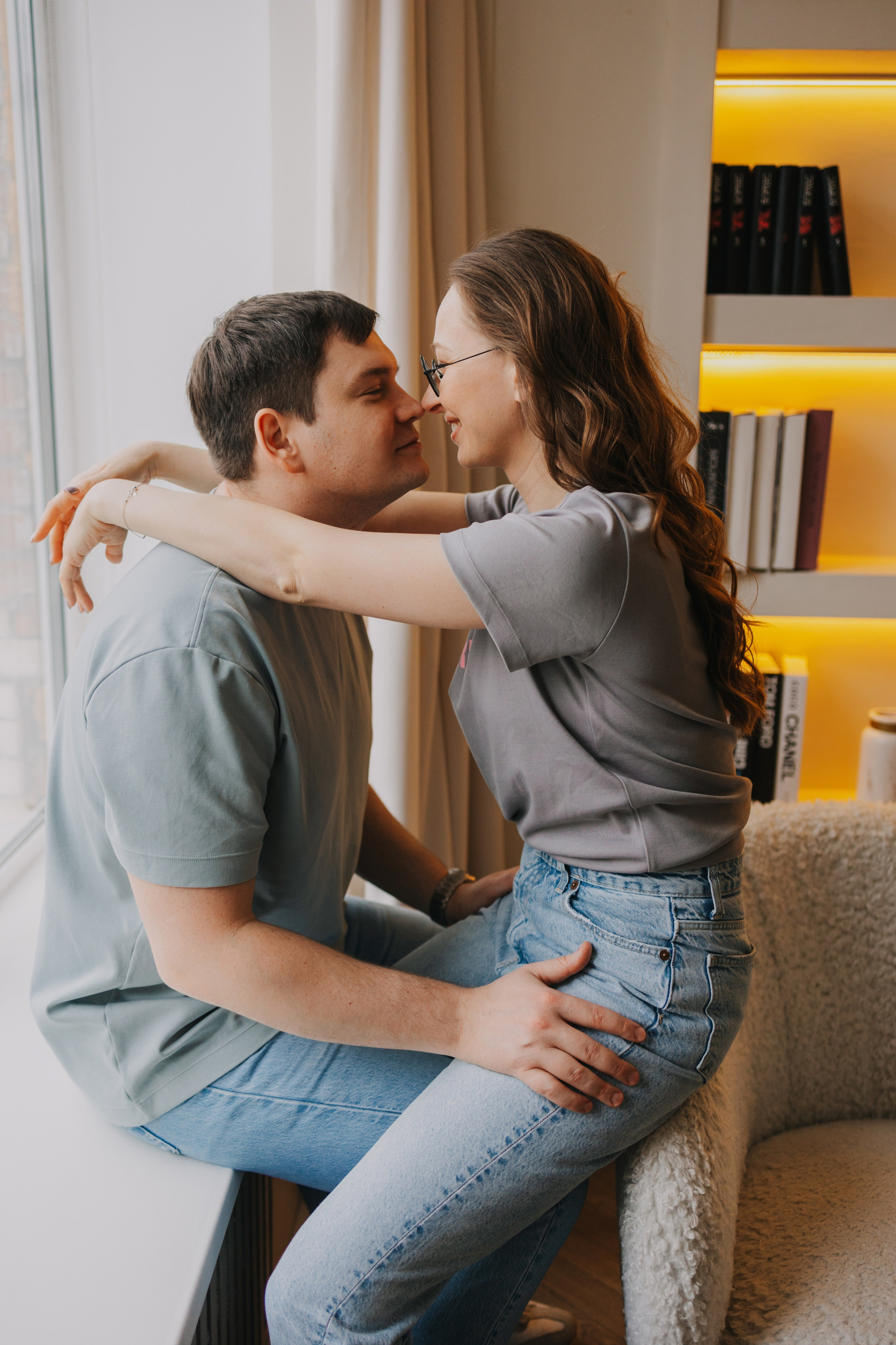 Большая семья. Домашняя фотосессия