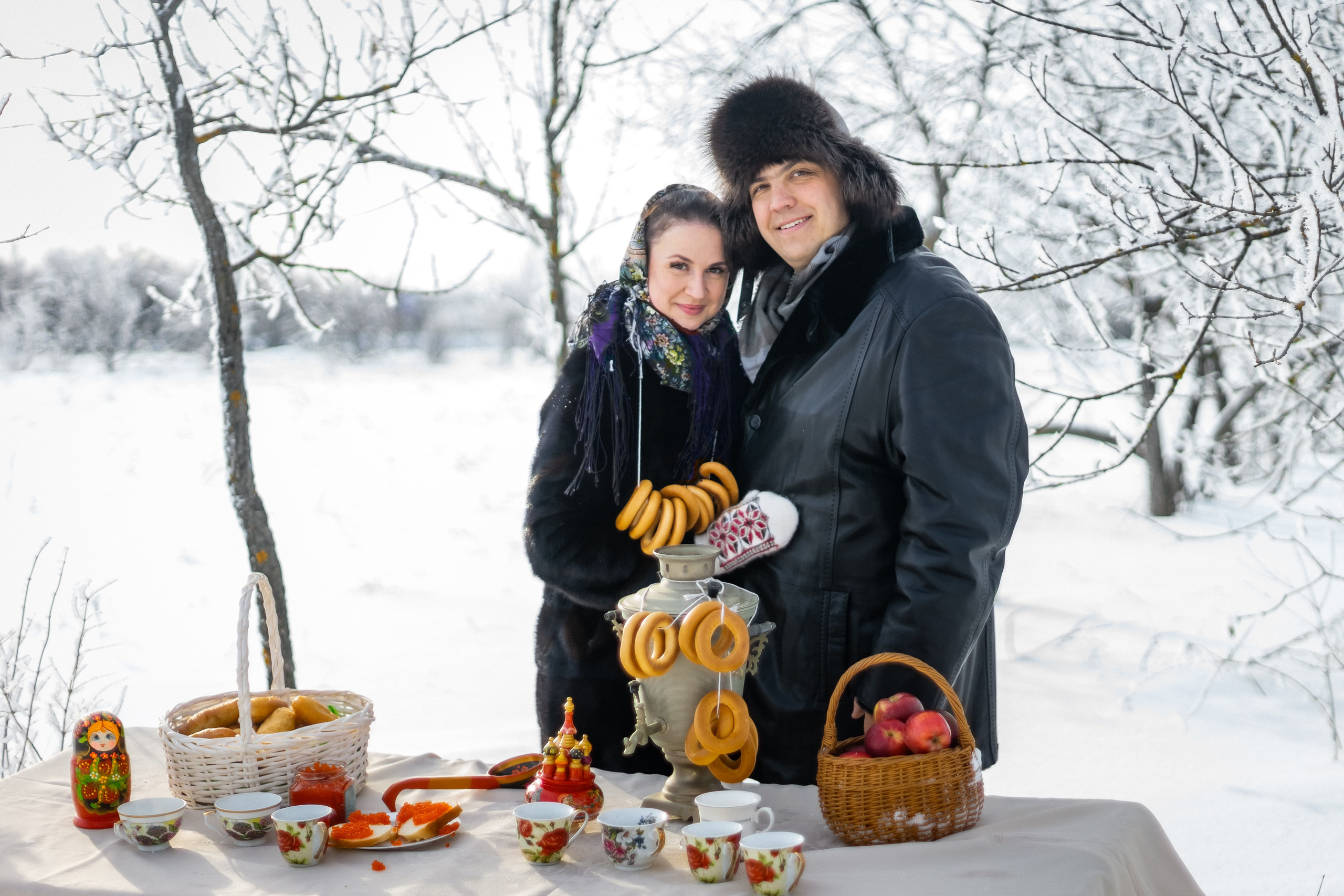 Зимняя в русском народном стиле. Ольга Плаксина фотограф в Саратове