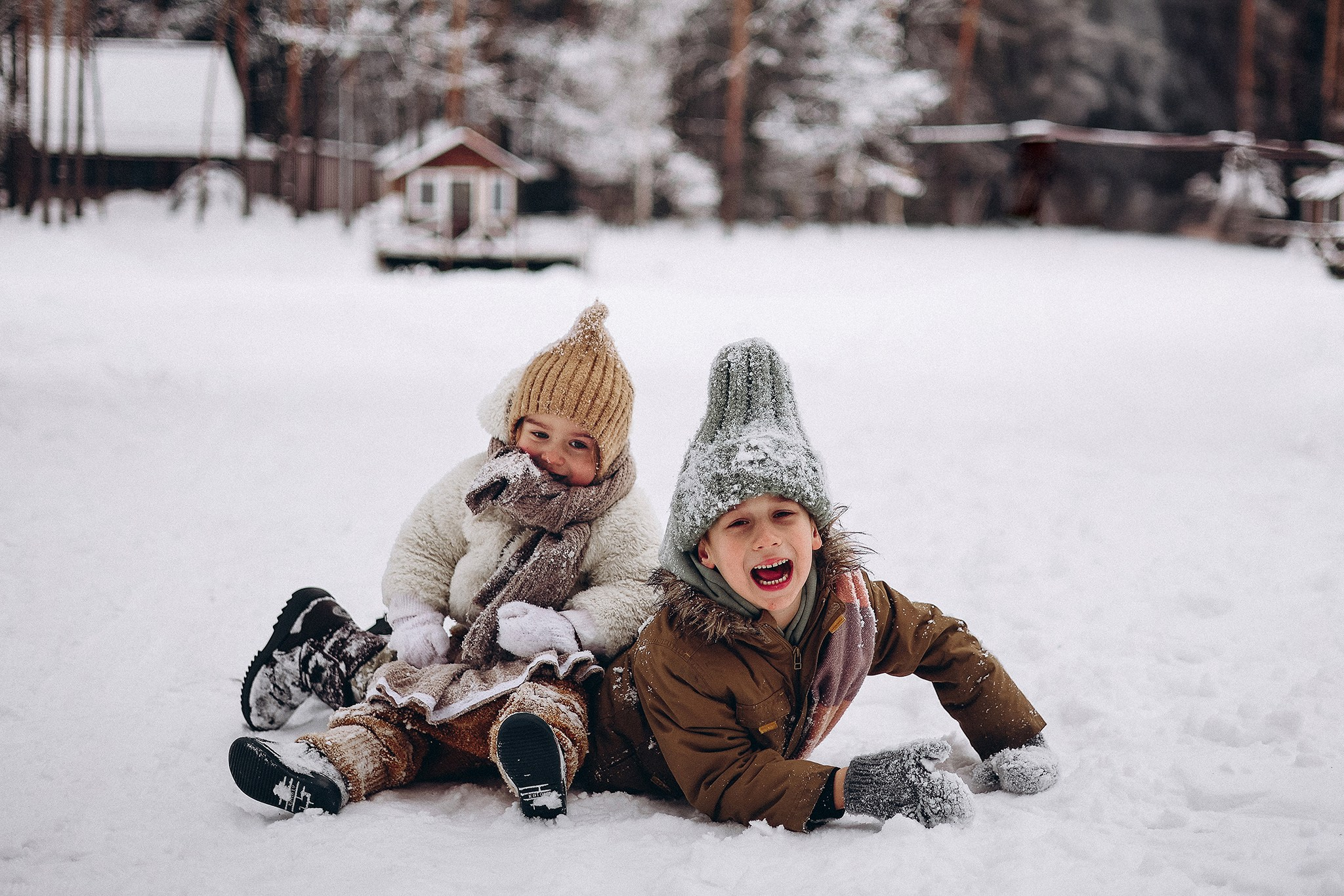 На память о зиме из детства. Семейный фотограф в Москве Марина Петра
