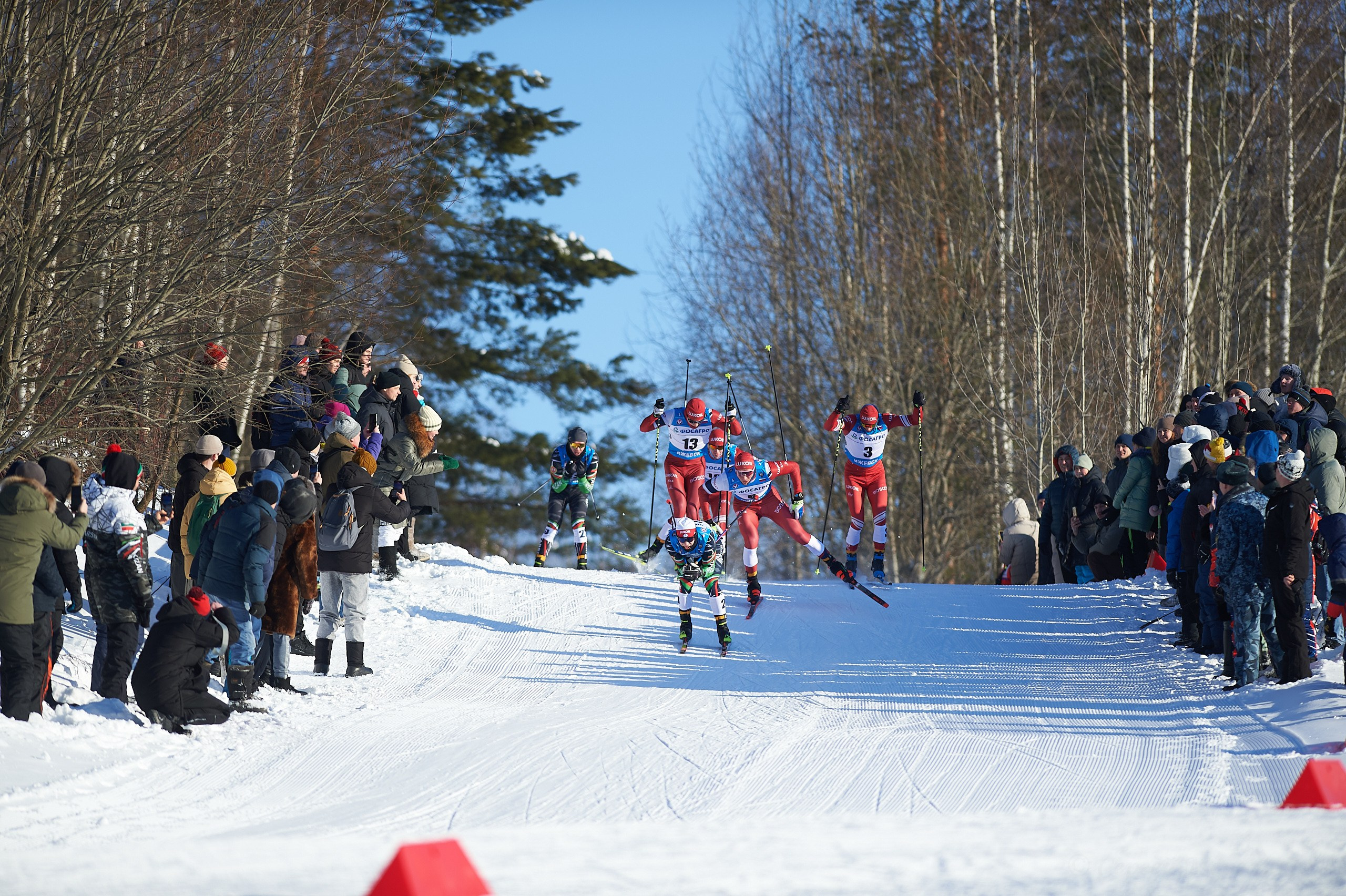 VI этап ФосАгро Кубка России по лыжным гонкам. Спринт. Ижевск 25.01.2025. Спортивный репортажный фотограф в Ижевске Сергей Мерзляков