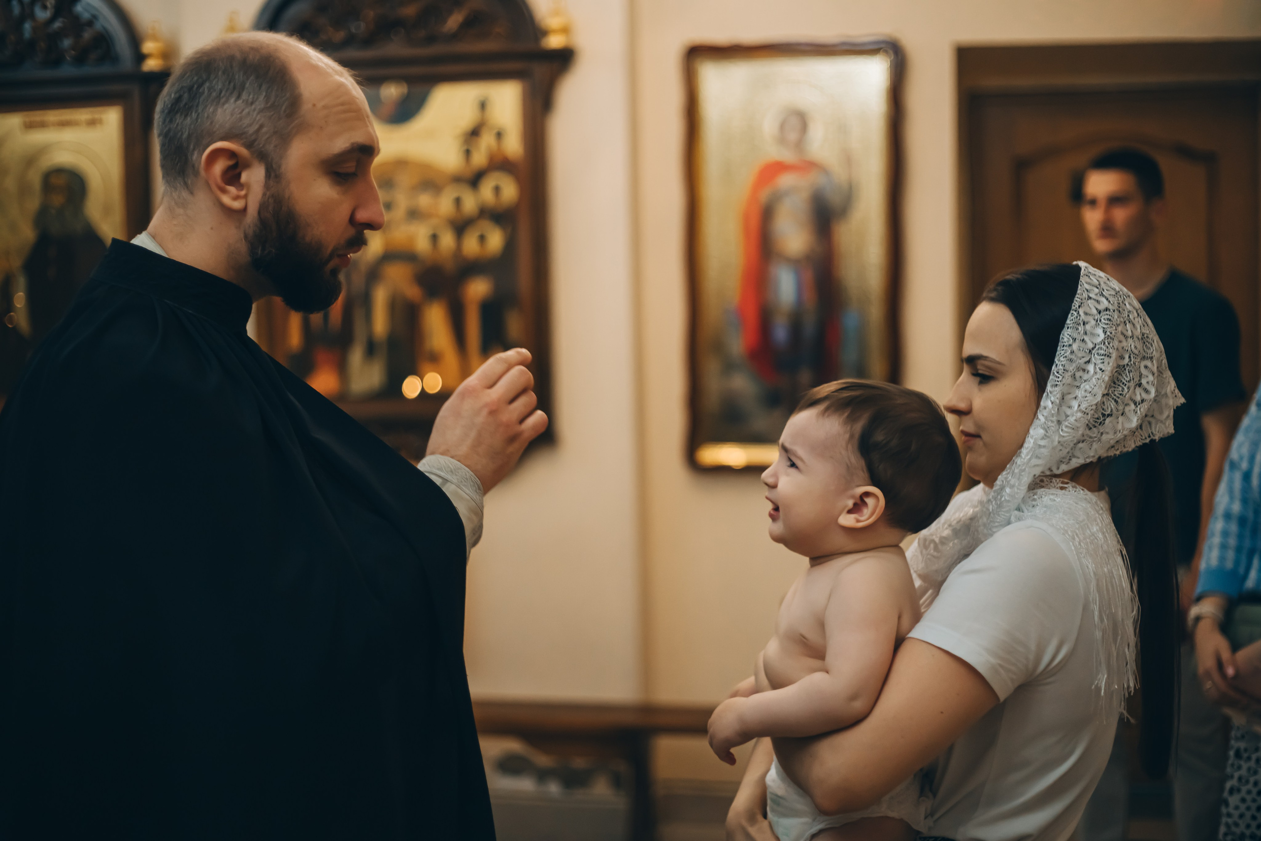 Фотосессия таинства крещения в Белой Глине. Свадебный и семейный фотограф в Краснодарском крае Мария Данилкина