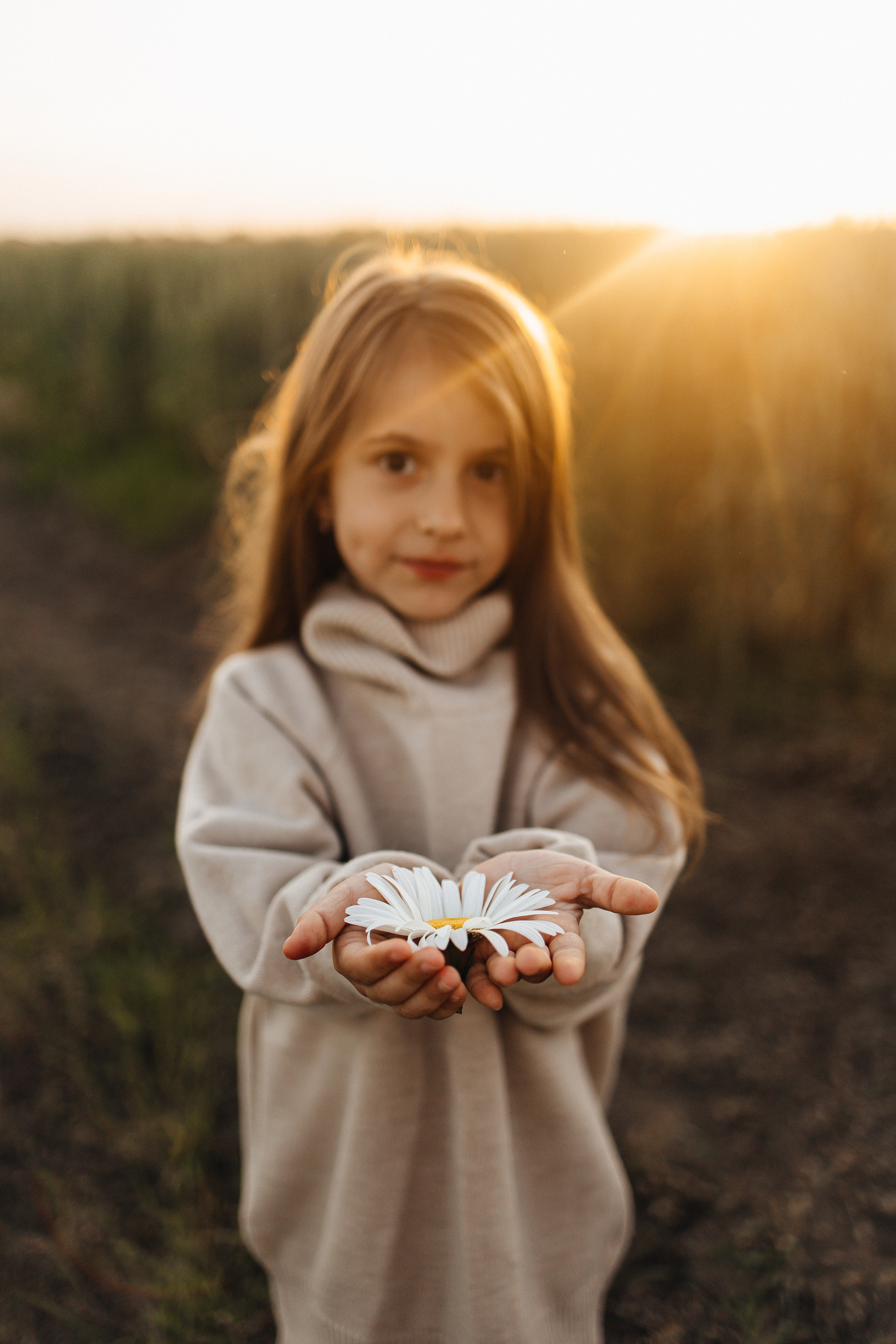 Алёна и Василиса, летний закат в поле. Семейный и детский фотограф, таганрог, ростов-на-дону